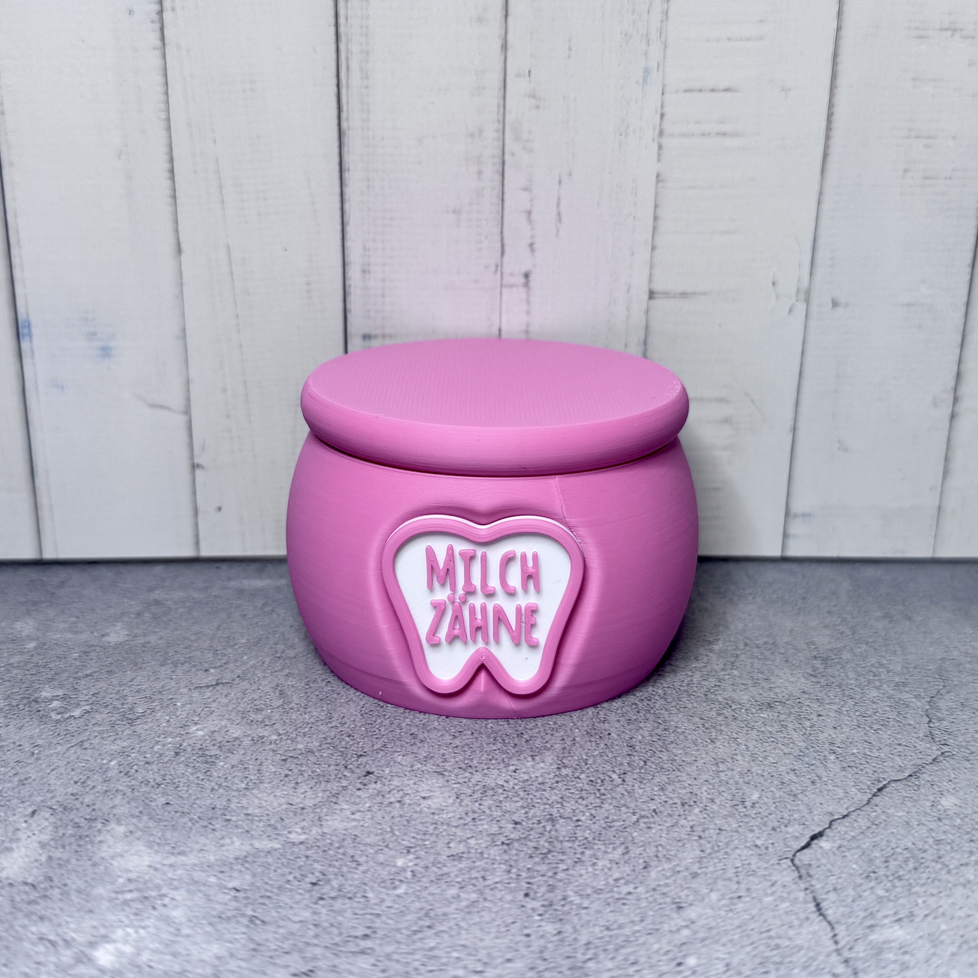 Milchzahndose für deine besonderen Erinnerungen in rosa 