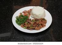 Traditional Ugali and Beef Stew
