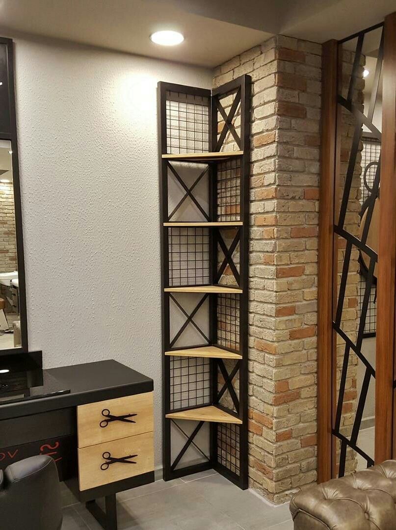 Estante de canto industrial