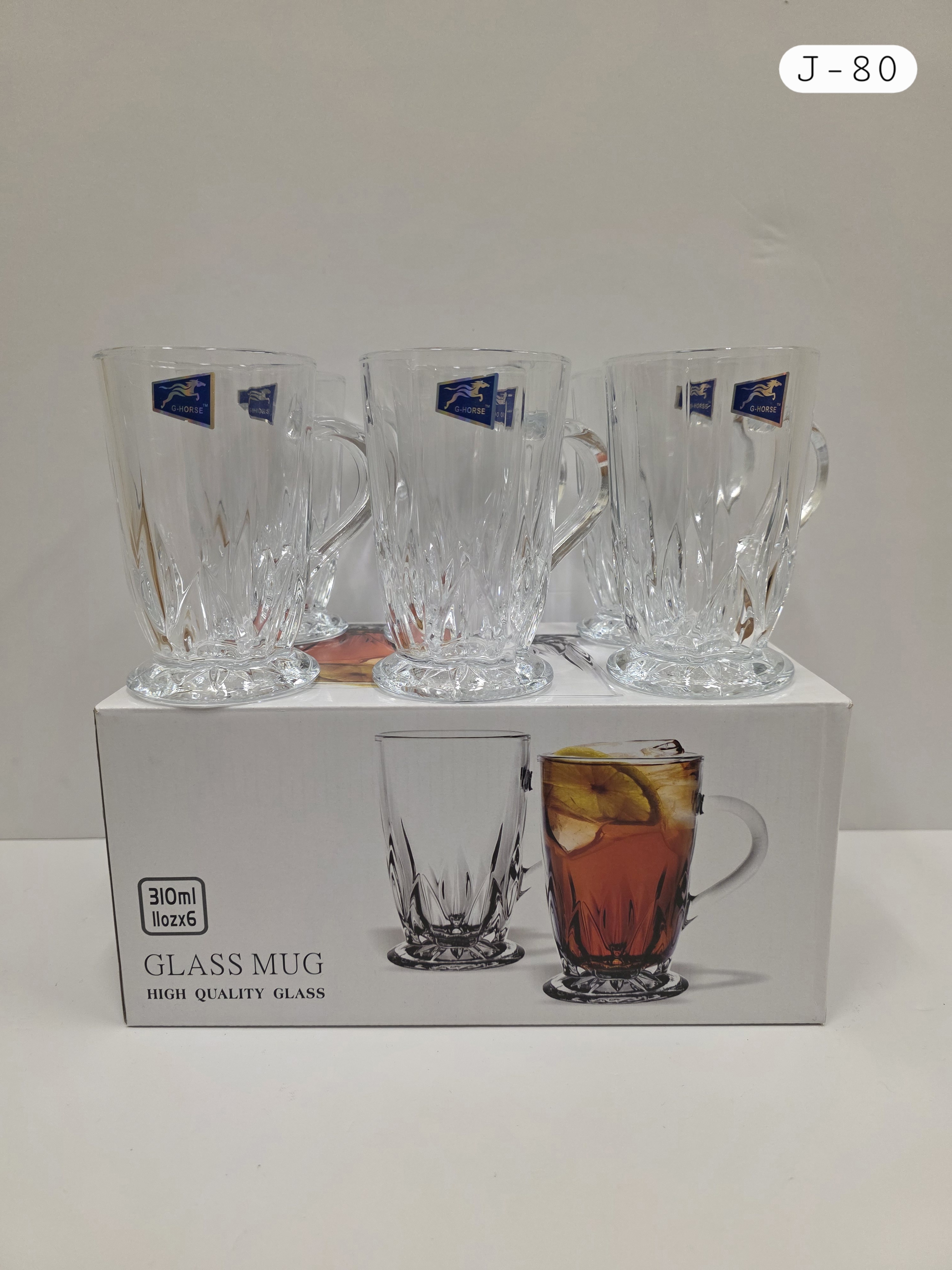 6 Piece Glass Cups