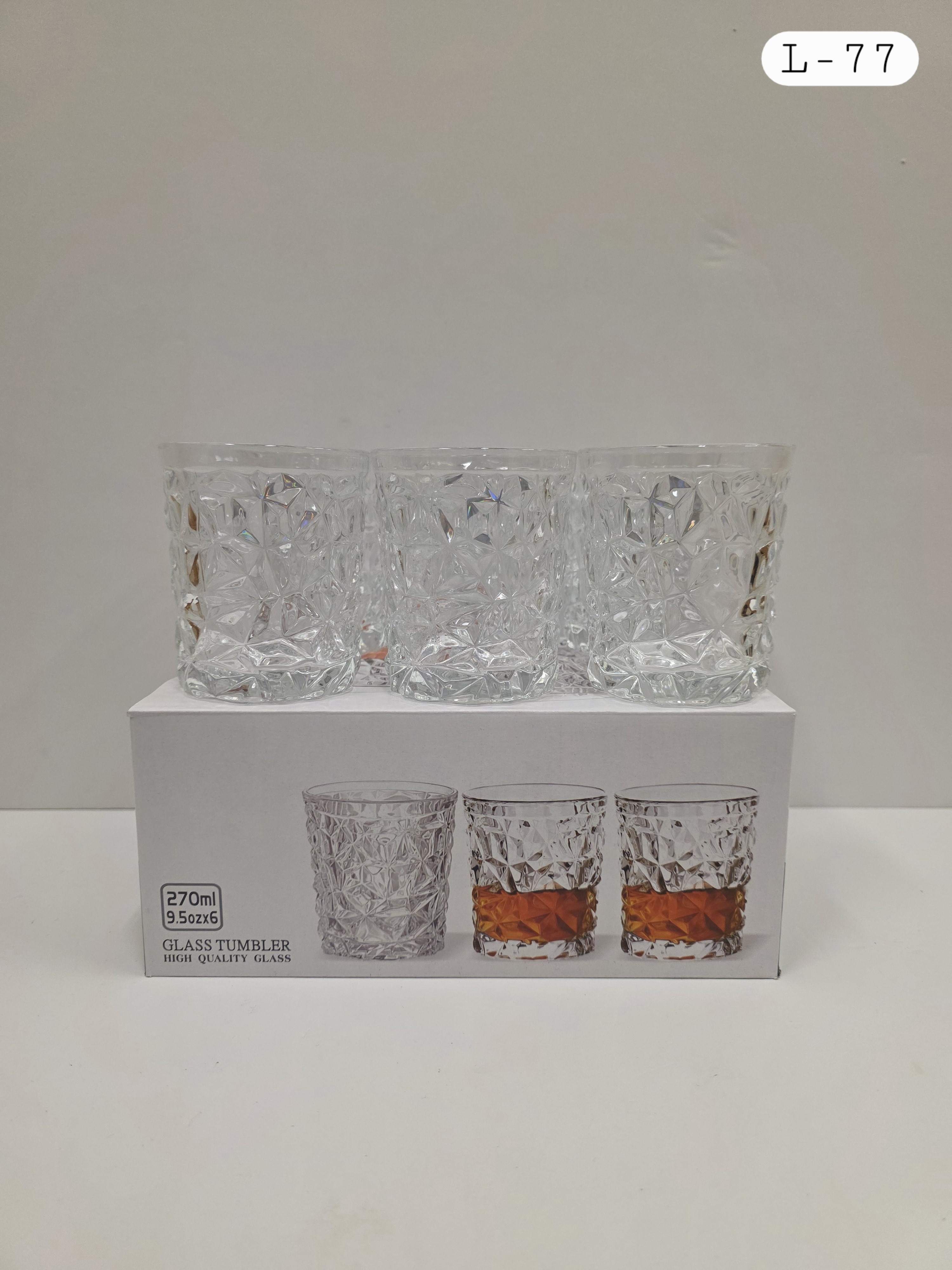 6 Piece Glass Cups