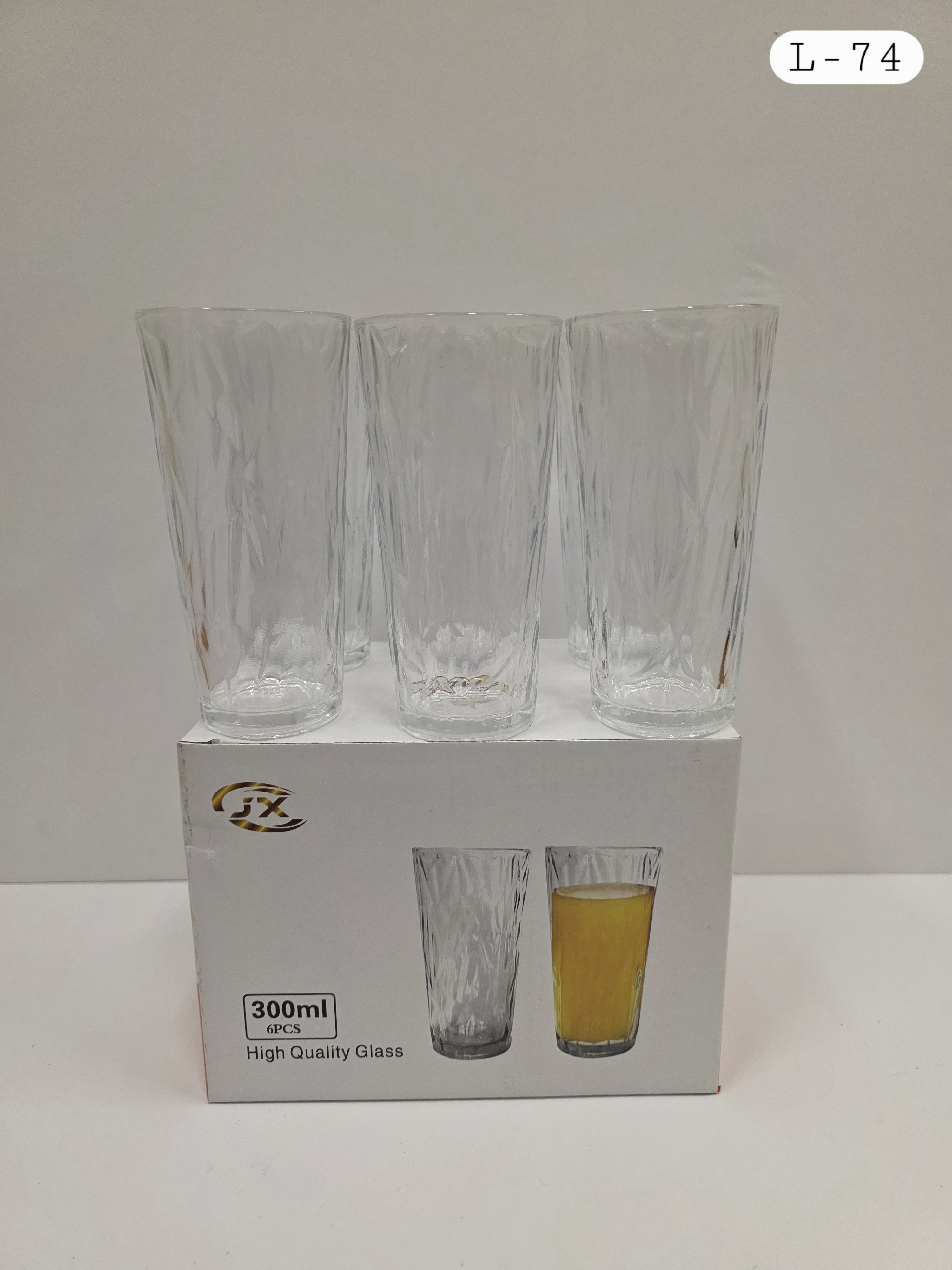 6 Piece Glass Cups