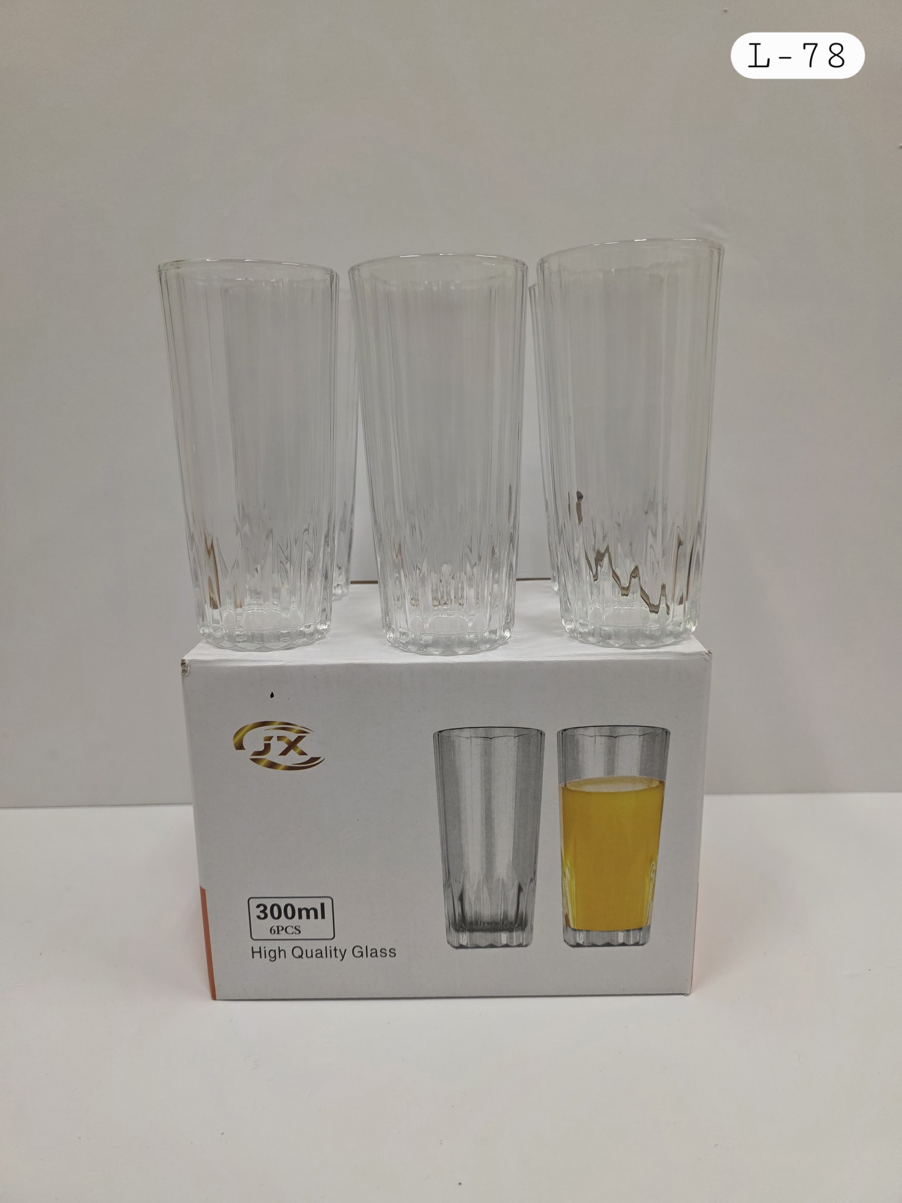 6 Piece Glass Cups