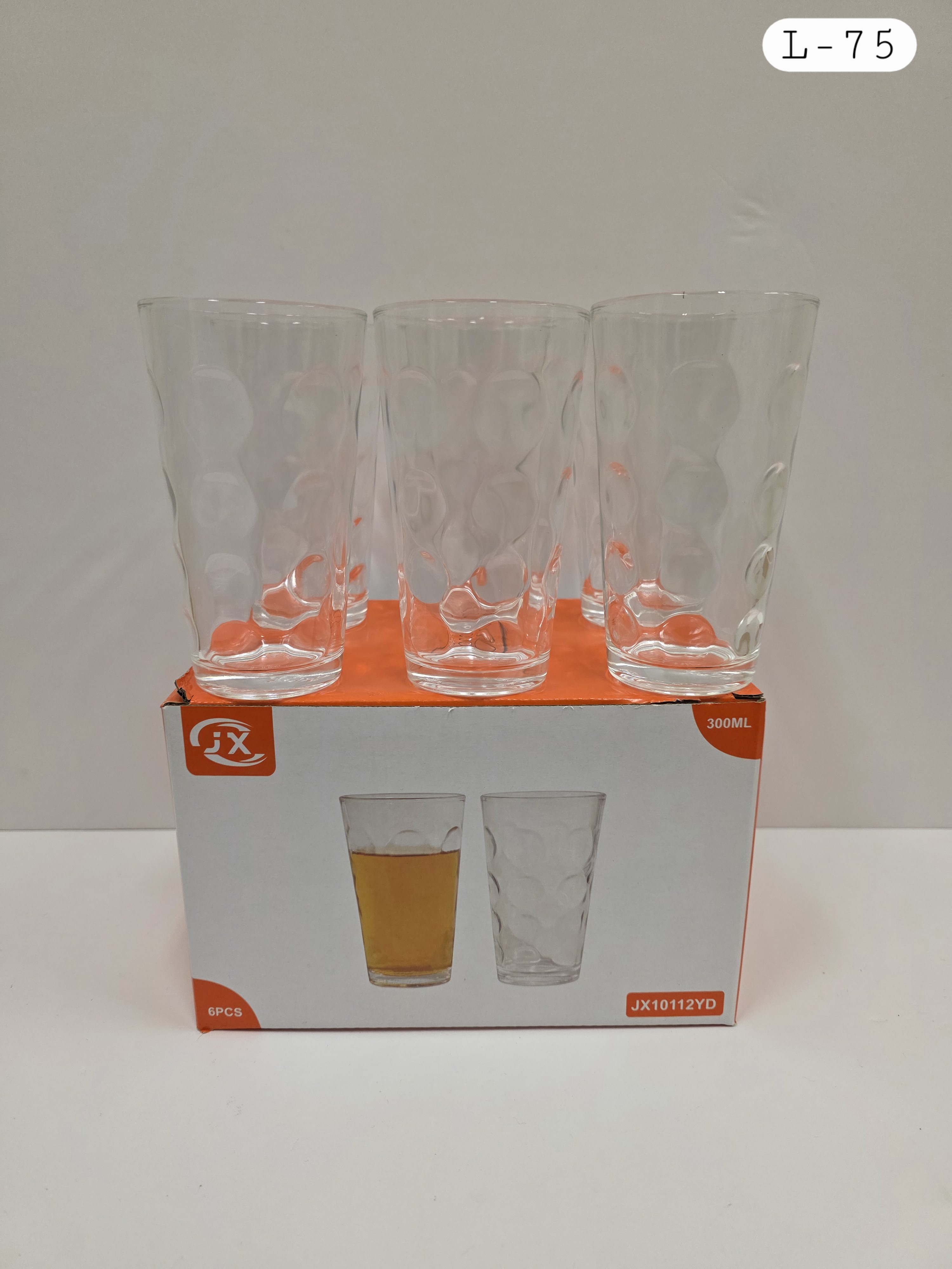 6 Piece Glass Cups