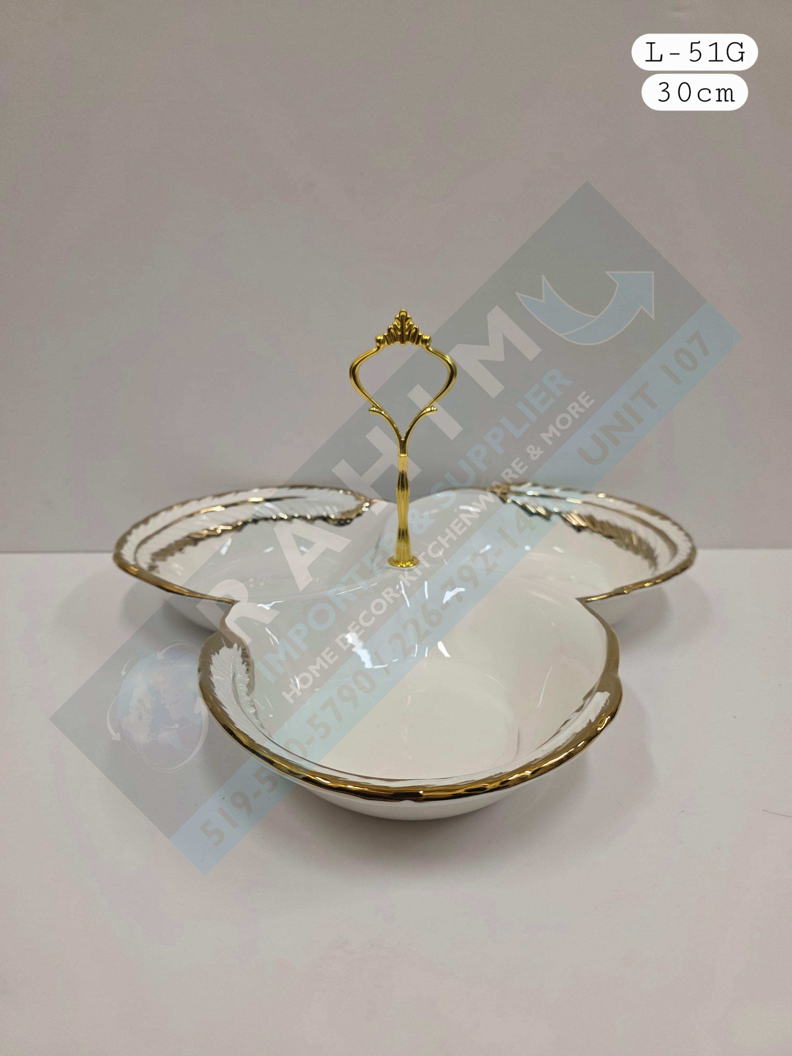 Elegant Porcelain Sectional Serving Dish