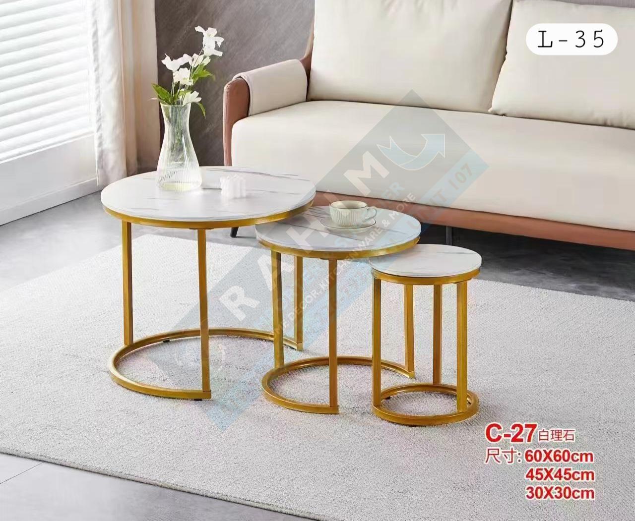 3 Piece Nesting Coffee Table Set