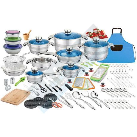 107-Piece Stainless Steel Cookware Set