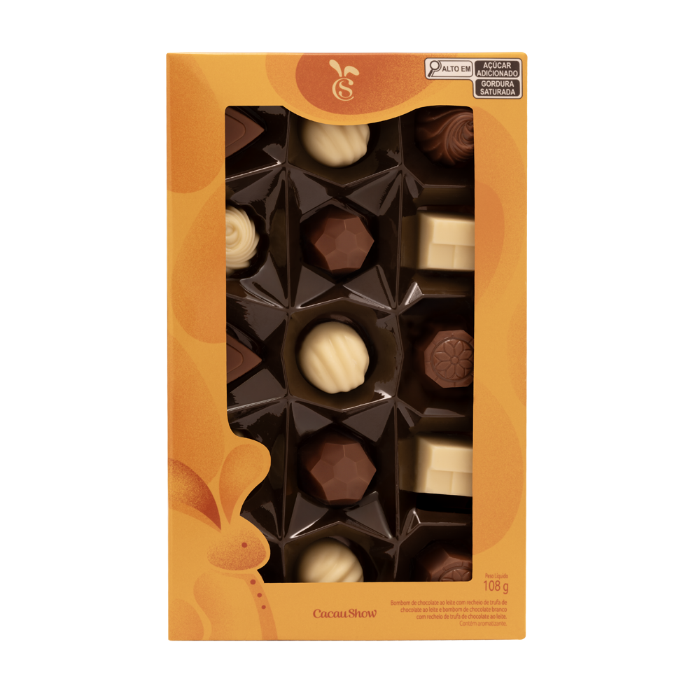 Caixa de Bombons Mini Show Classicos Sortidos 108g