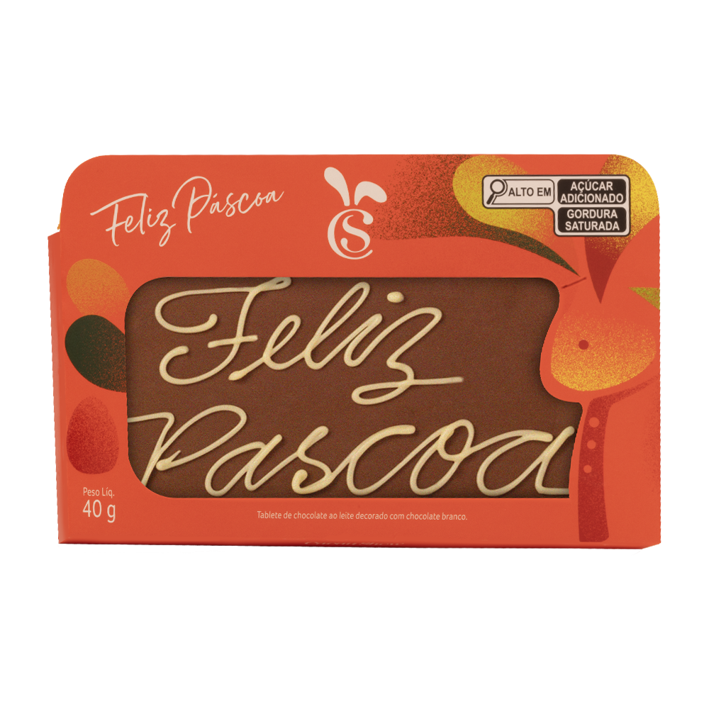 Tablete ao Leite Chocoarte Cacau Magia 40g