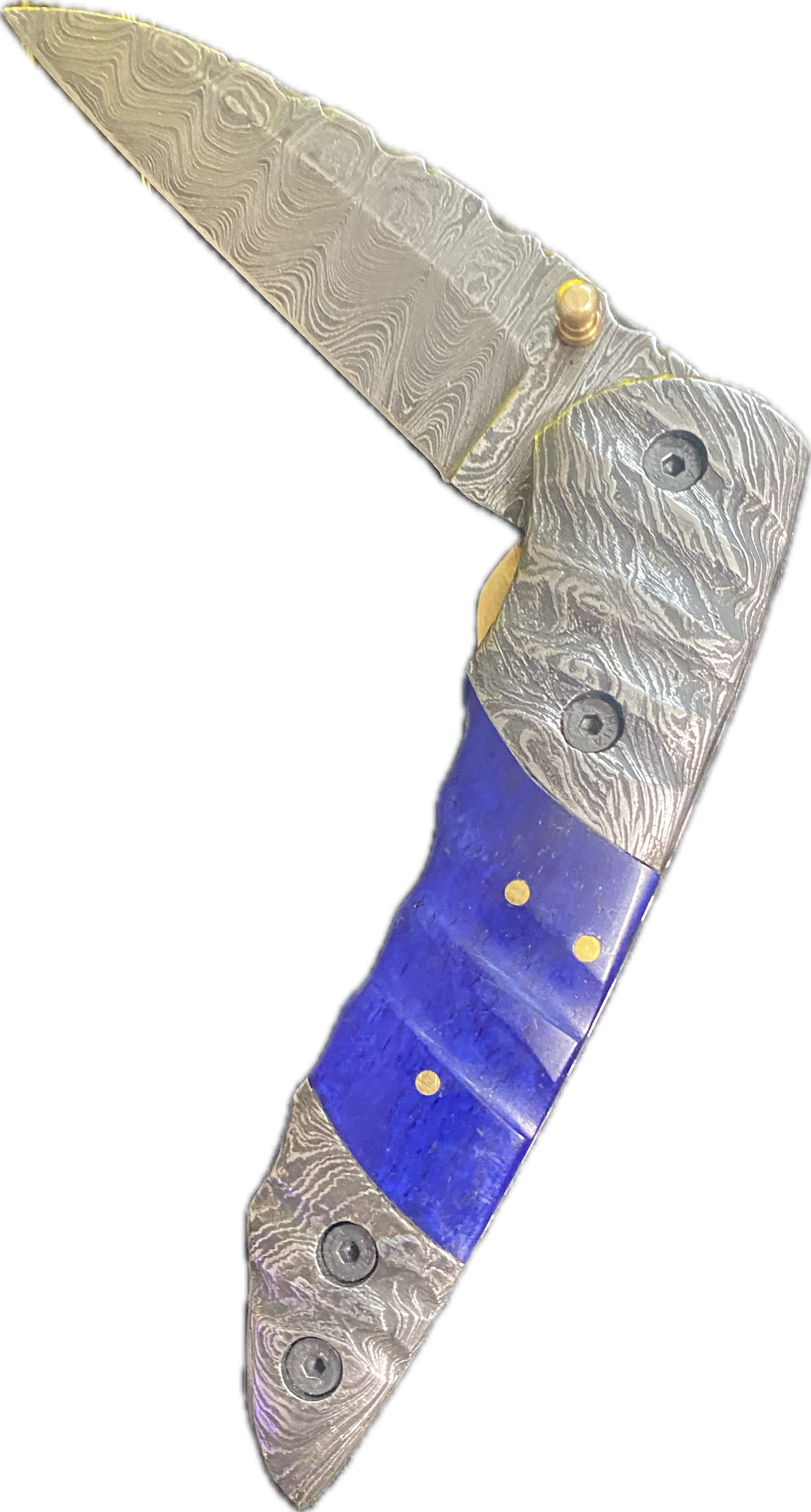 Hand Made Damascus Steel Folding Knife
