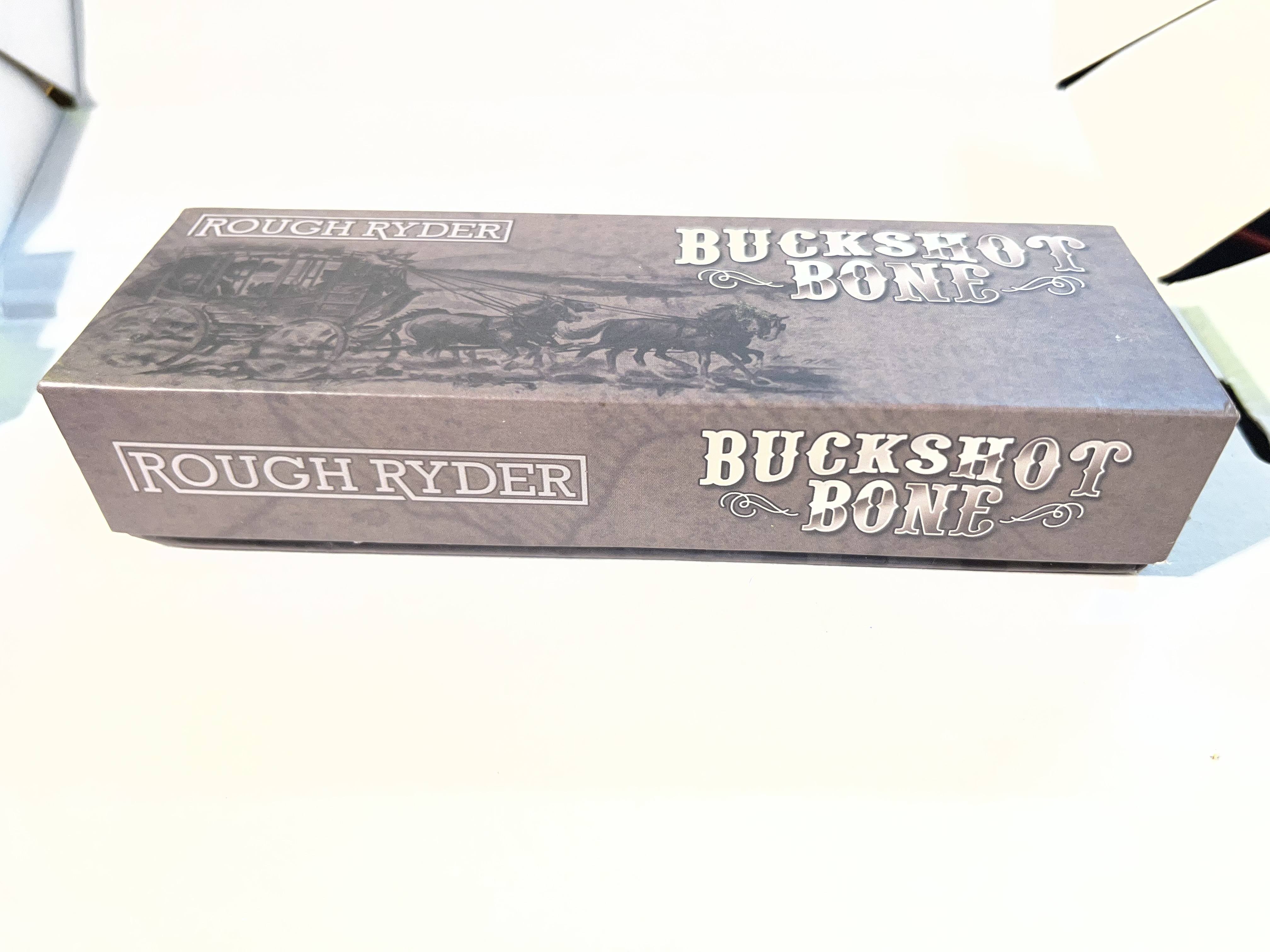 Rough Ryder Buckshot Bone Stockman Knife