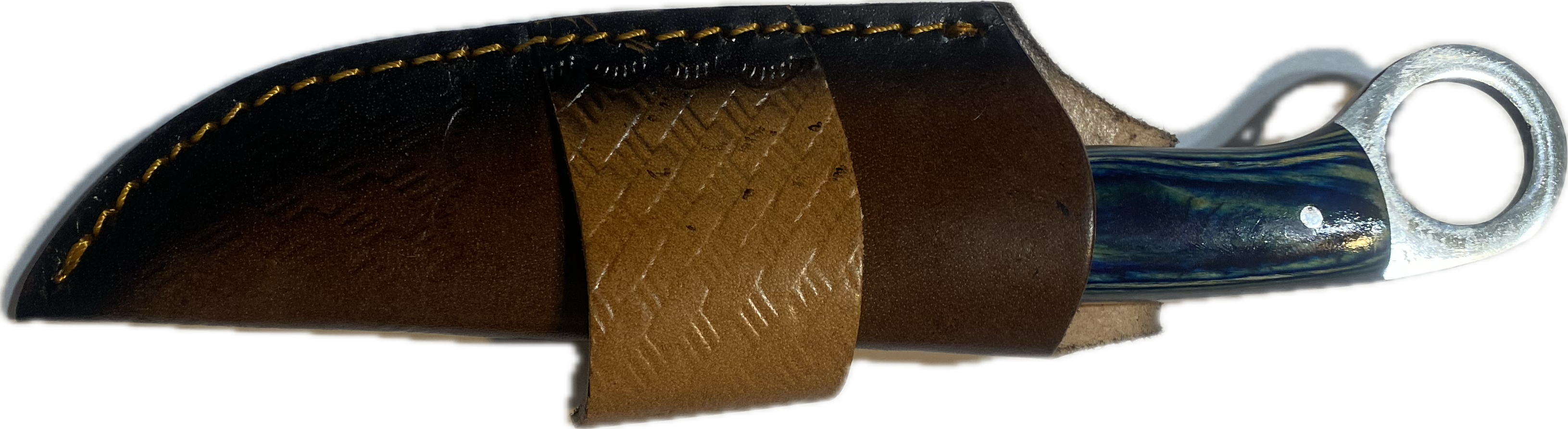 Raindrop Damascus Steel Hunting Knife