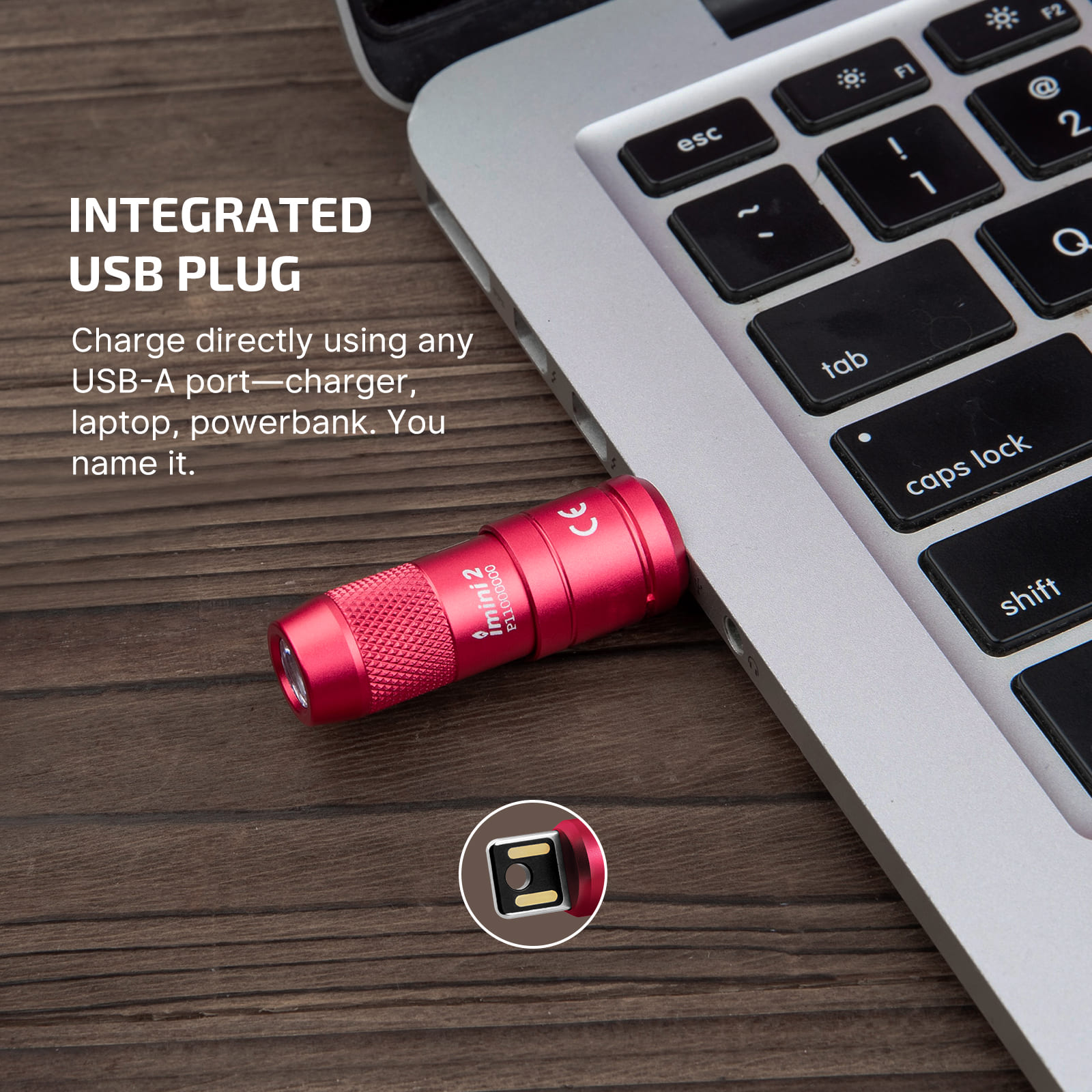 Mini USB Rechargeable Flashlight