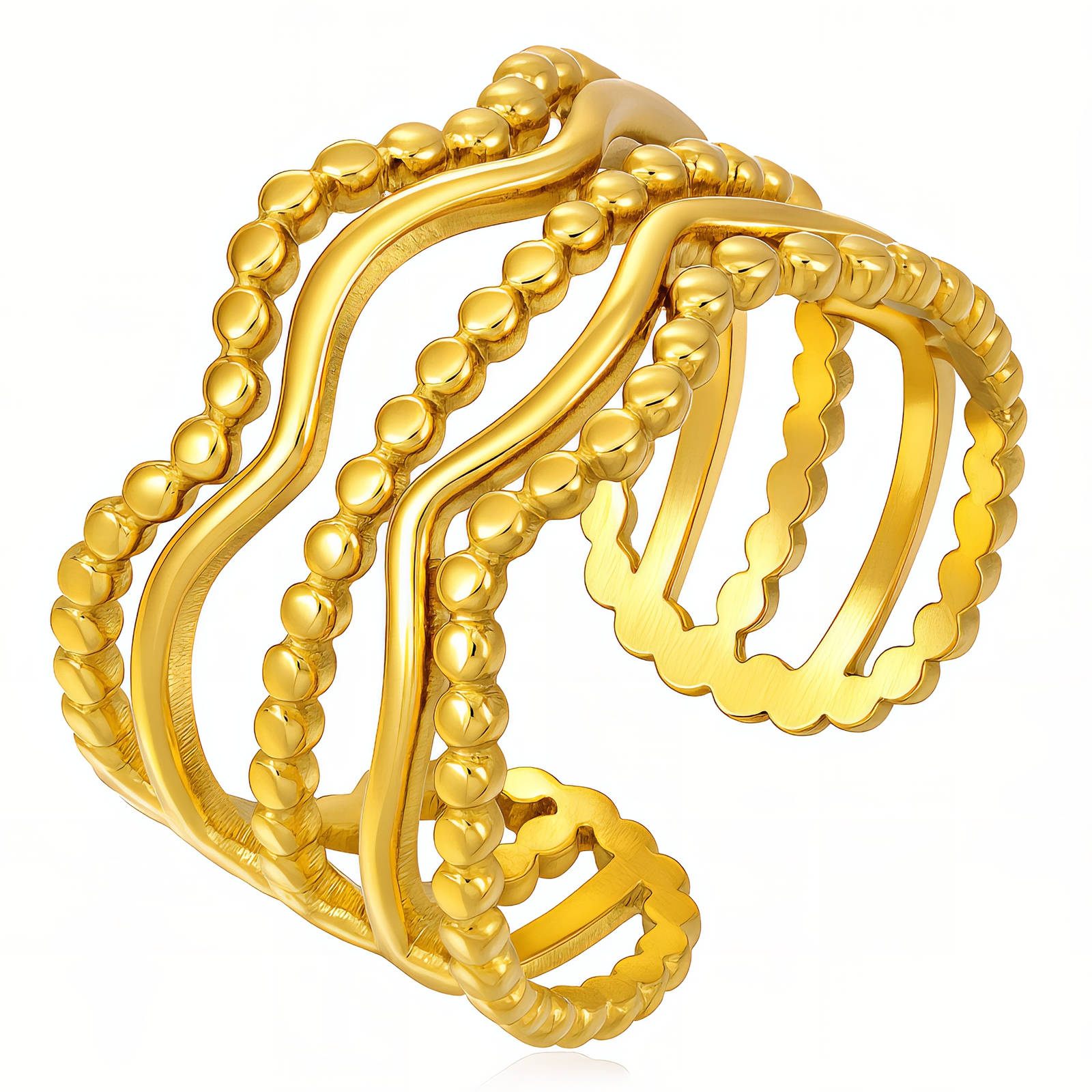 Gold Plated Statement Ring
