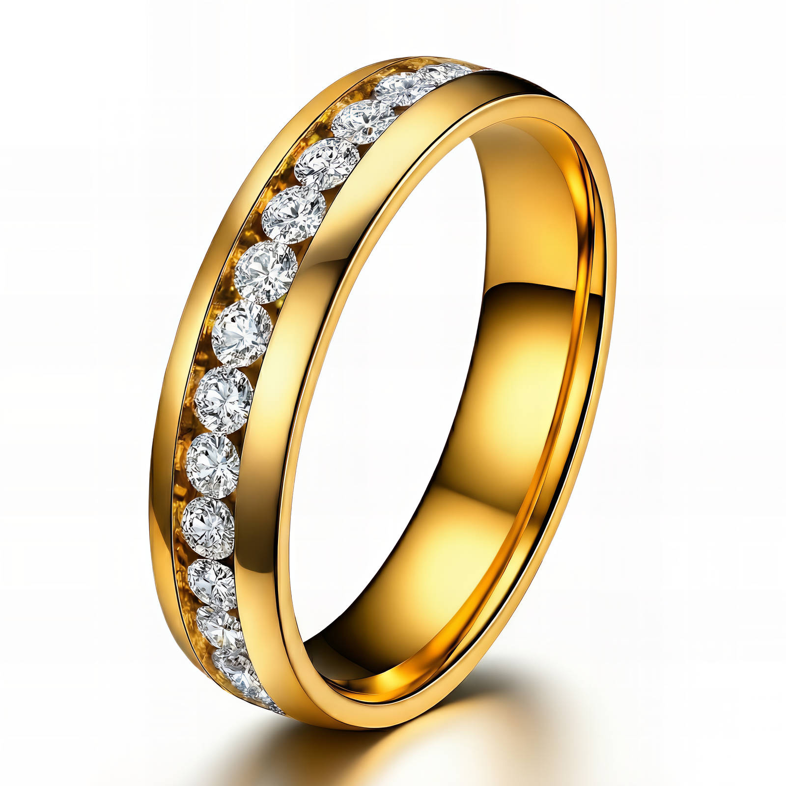 Gold Diamond Eternity Ring