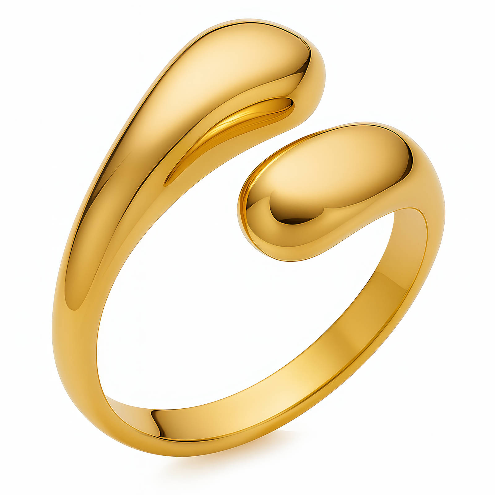 Modern Gold Open Ring