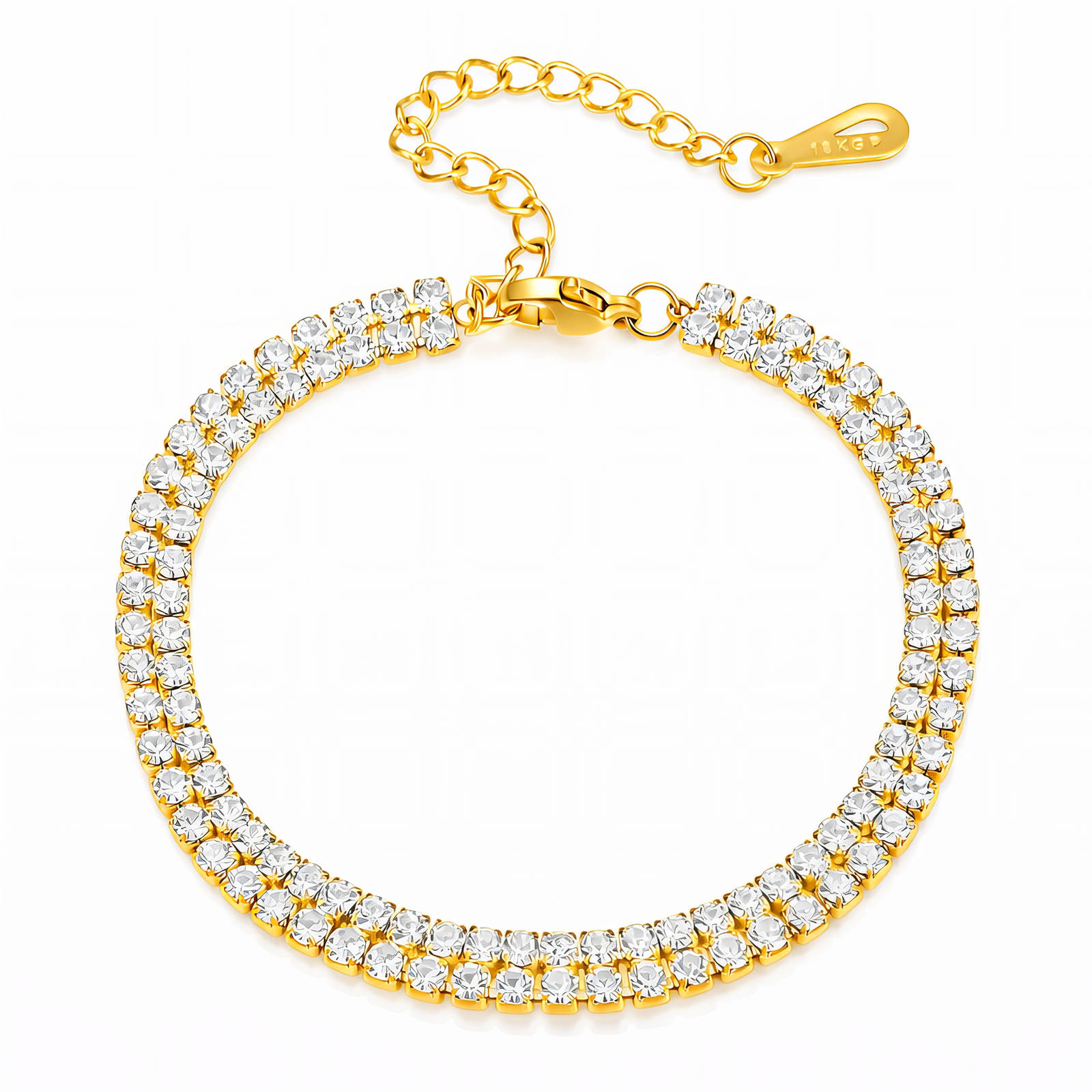 Gold-Plated Crystal Bracelet
