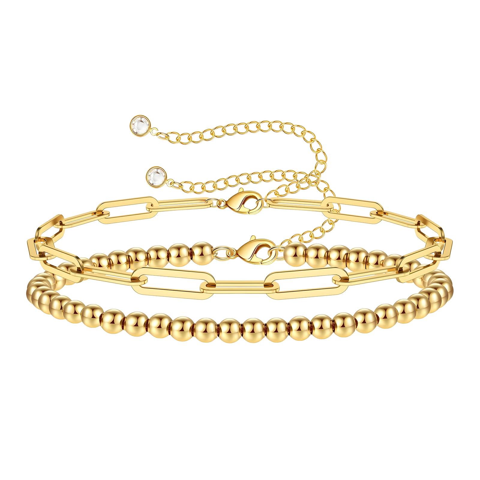 Gold Plated Bracelet Set