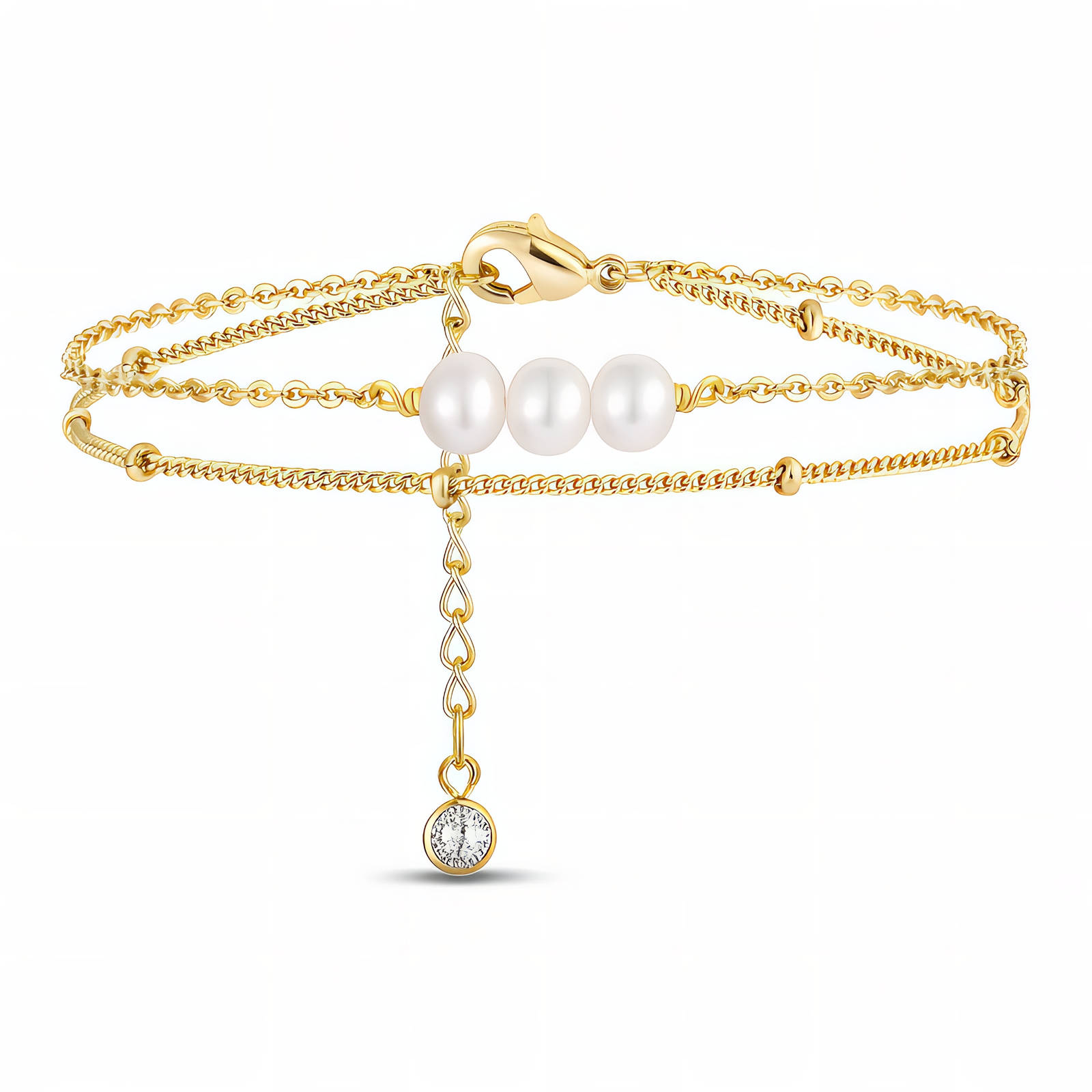 Gold Pearl Bracelet