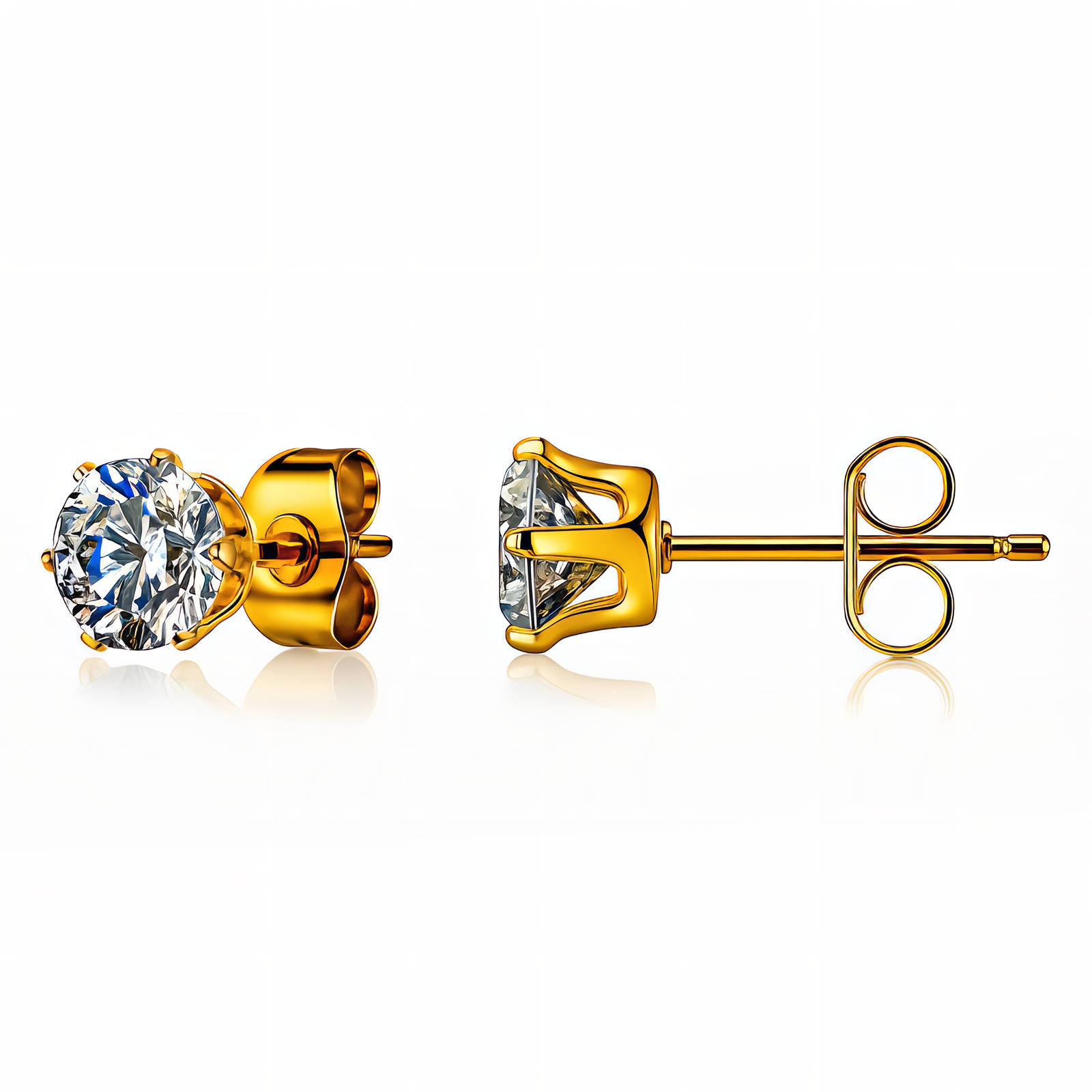 Gold Stud Earrings