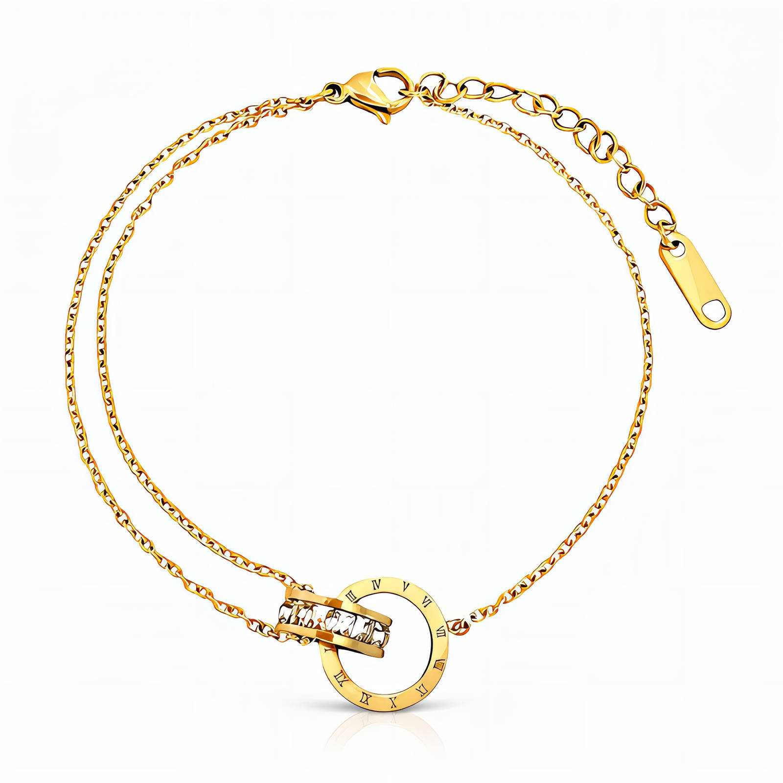 Gold Circle Accent Bracelet