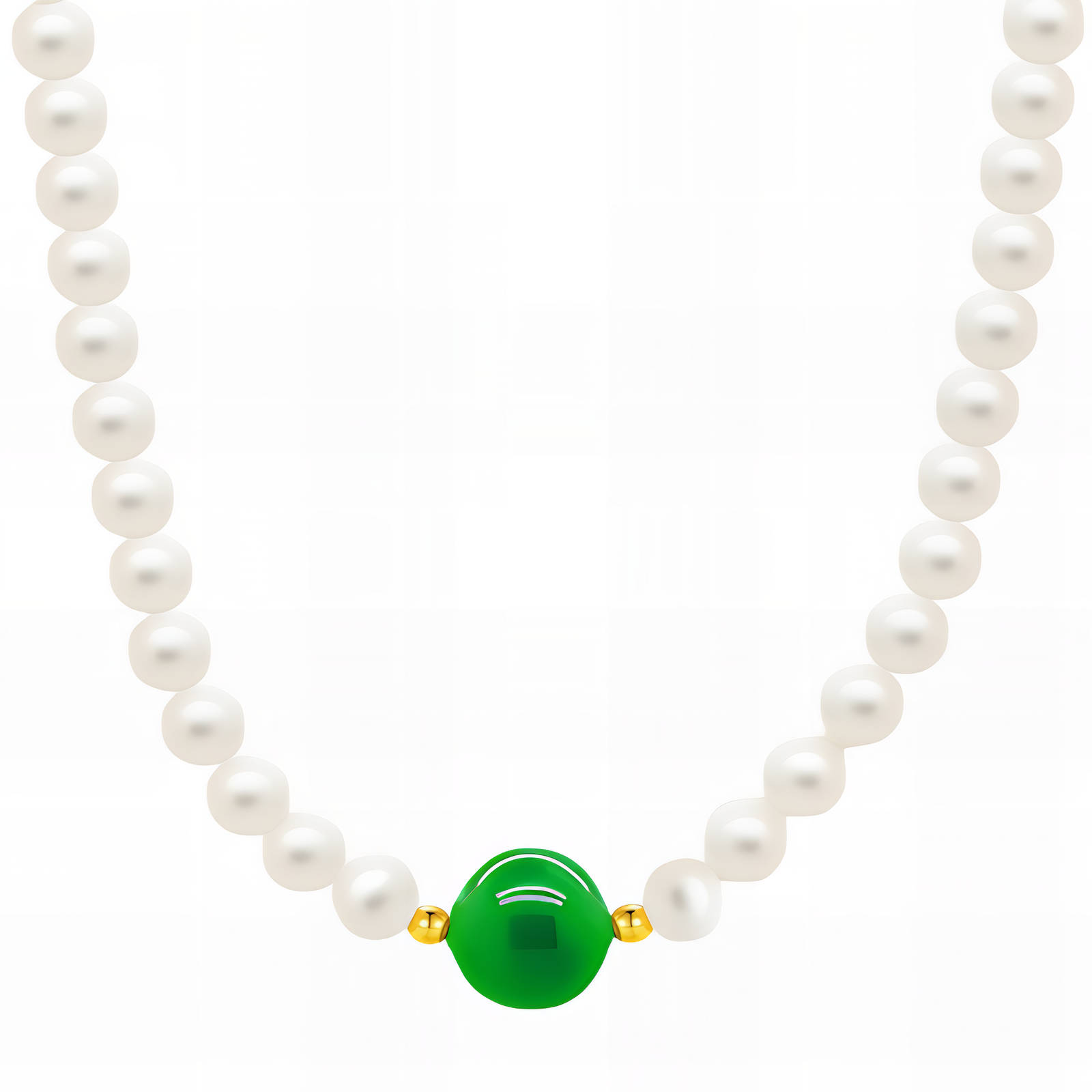 Pearl and Jade Necklace
