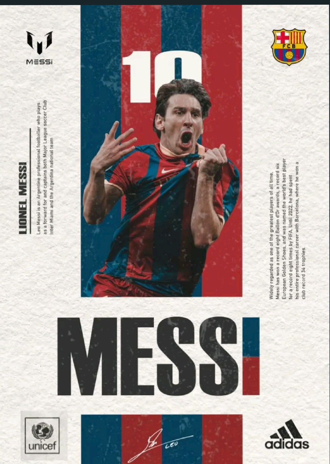 Messi Barcelona Poster