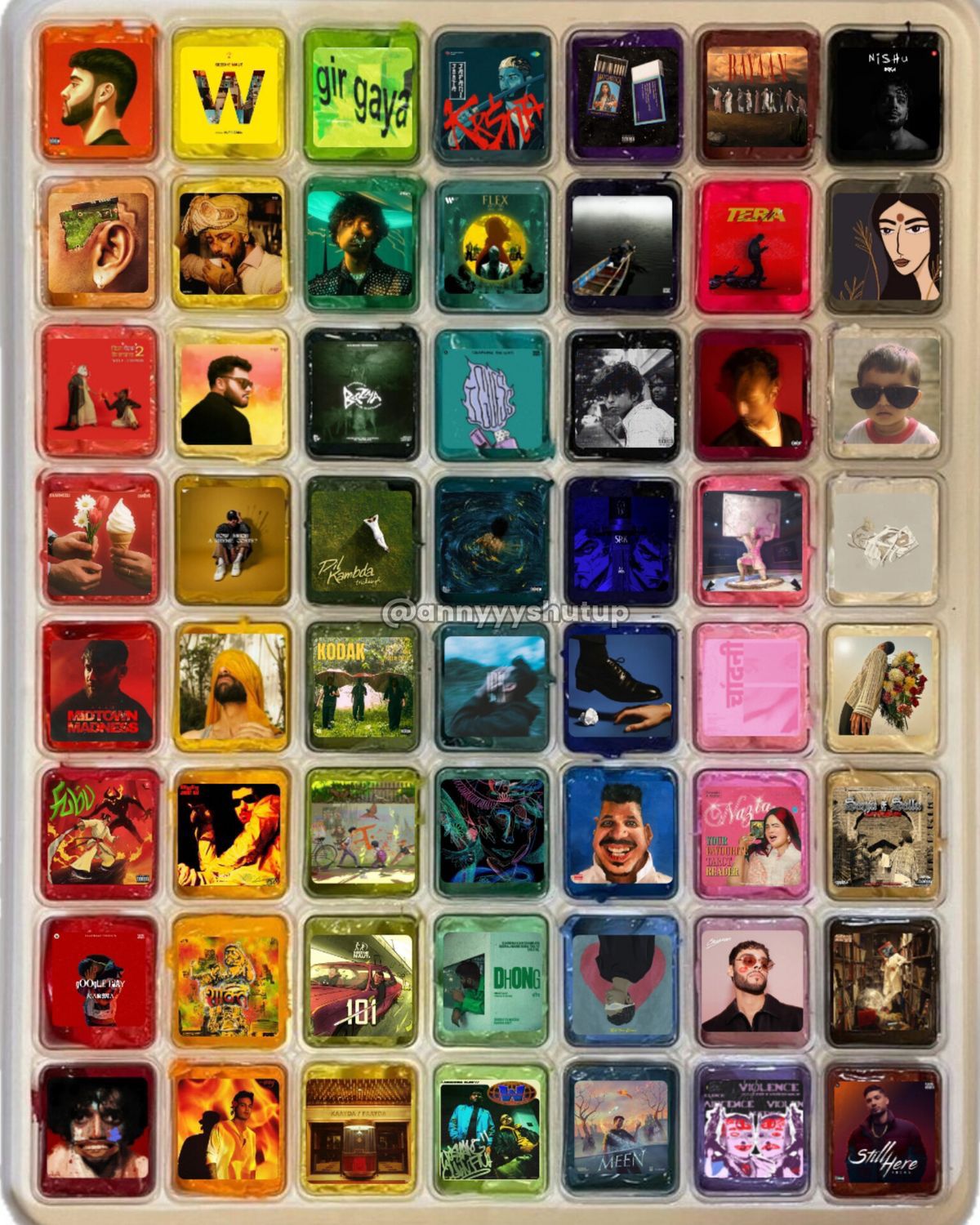 Music-Themed Fridge Magnet Set