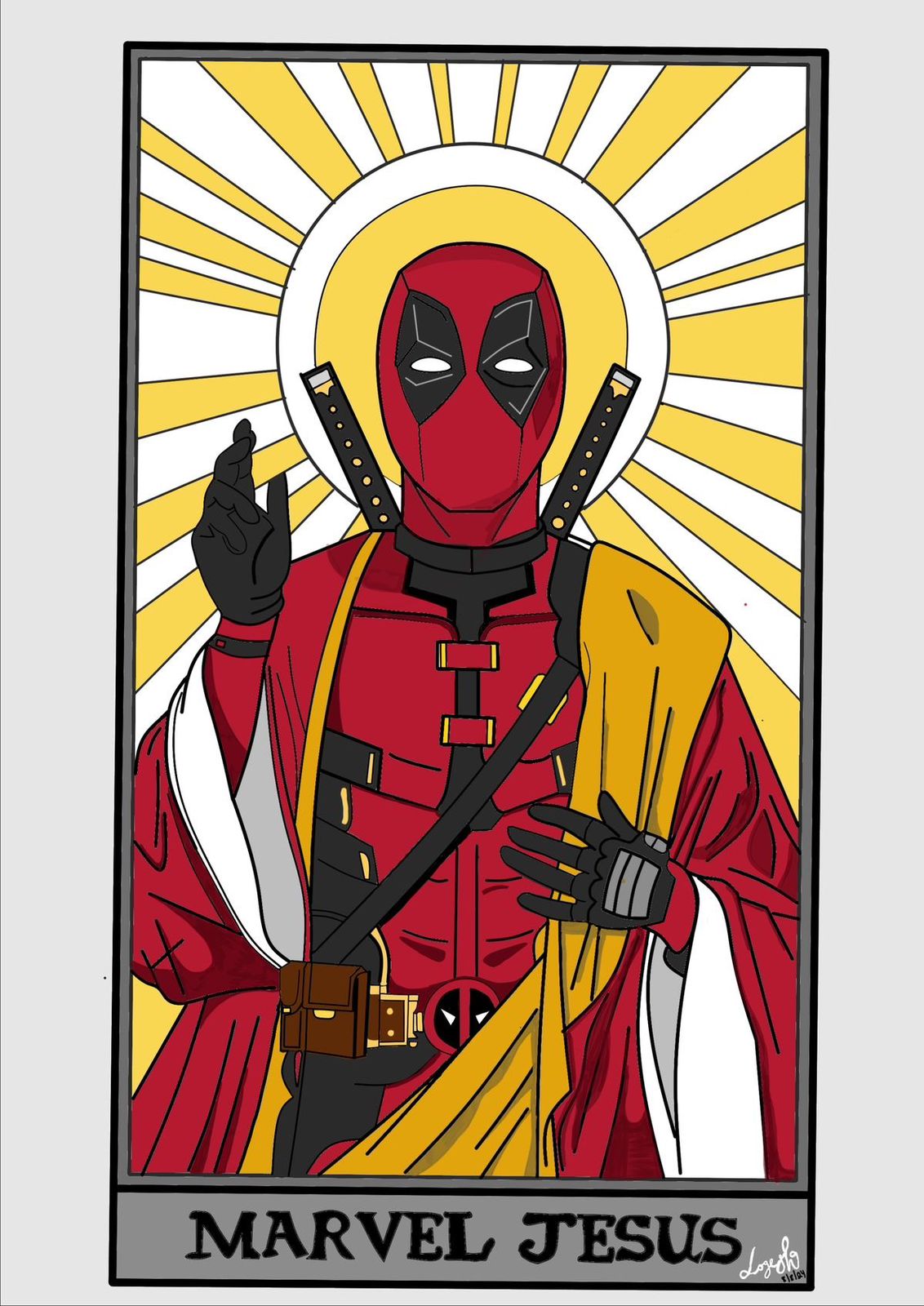Deadpool Saint Poster