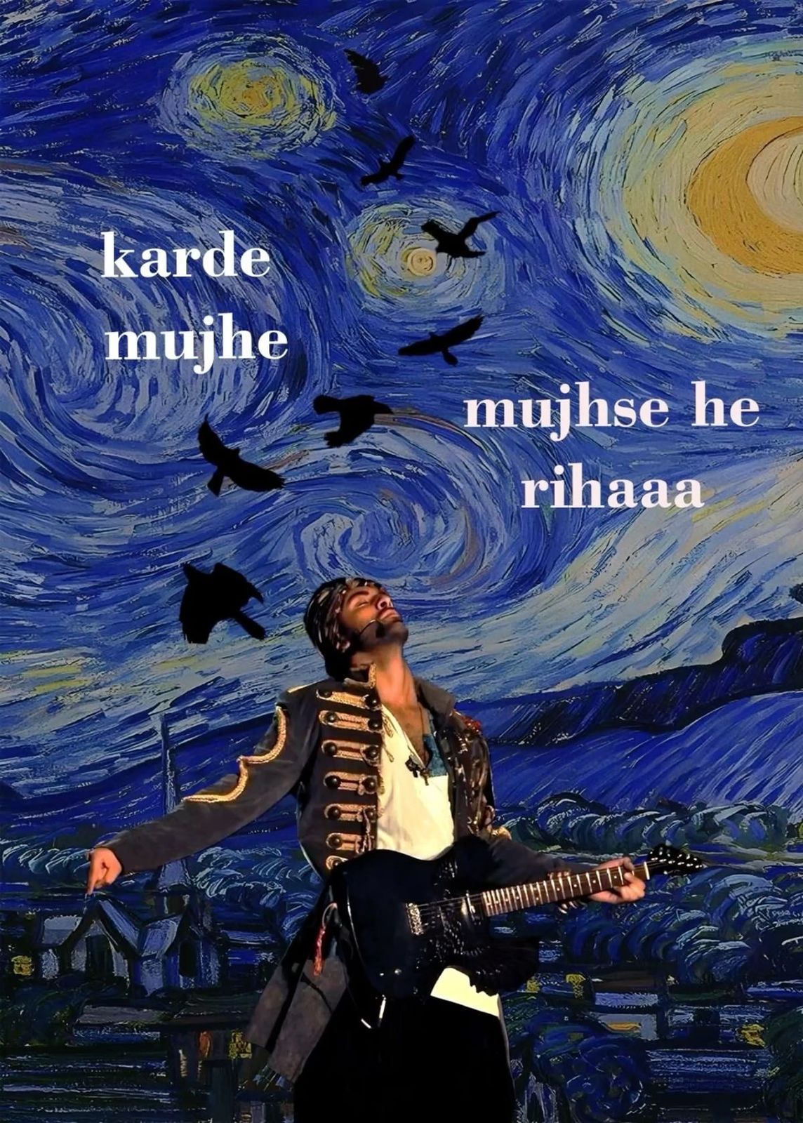 Starry Night Music Poster