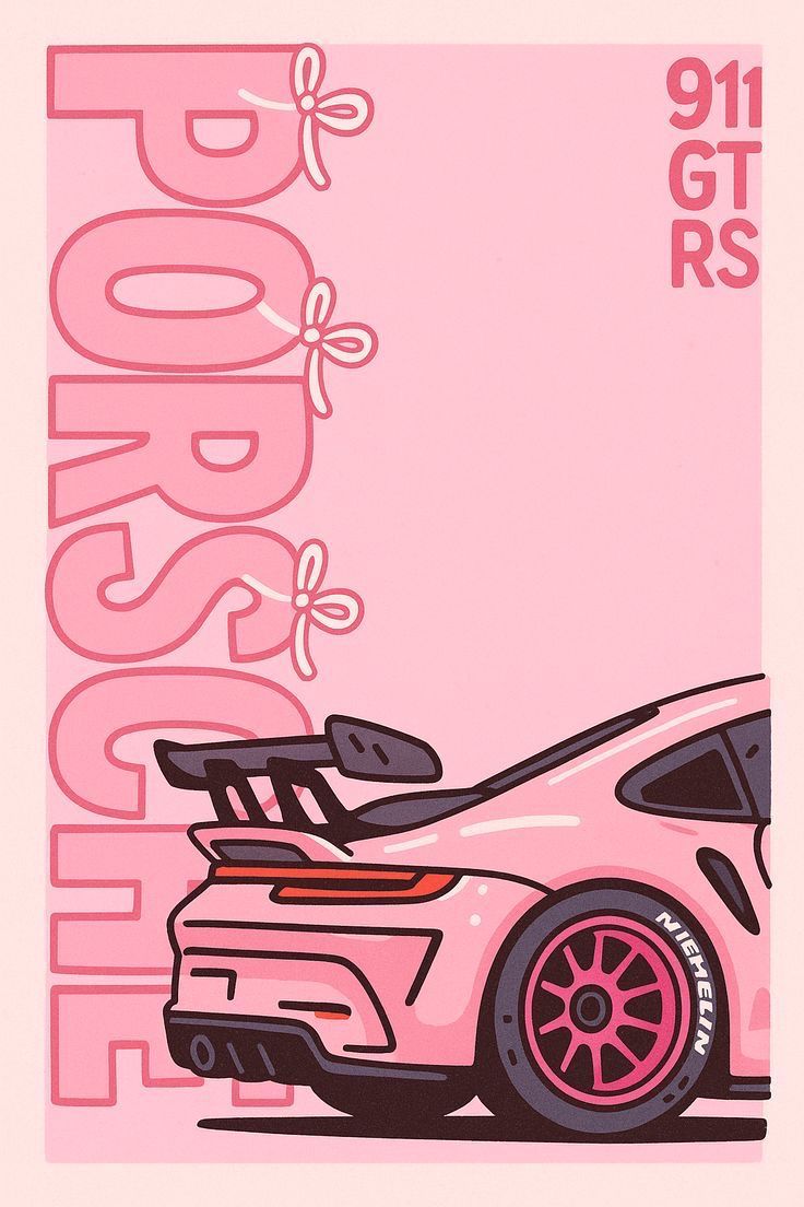 Porsche 911 GT RS Art Poster