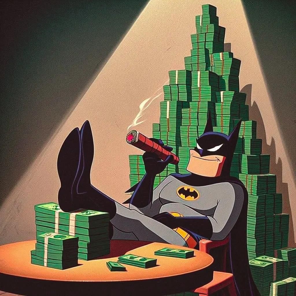 Batman Money Art Print