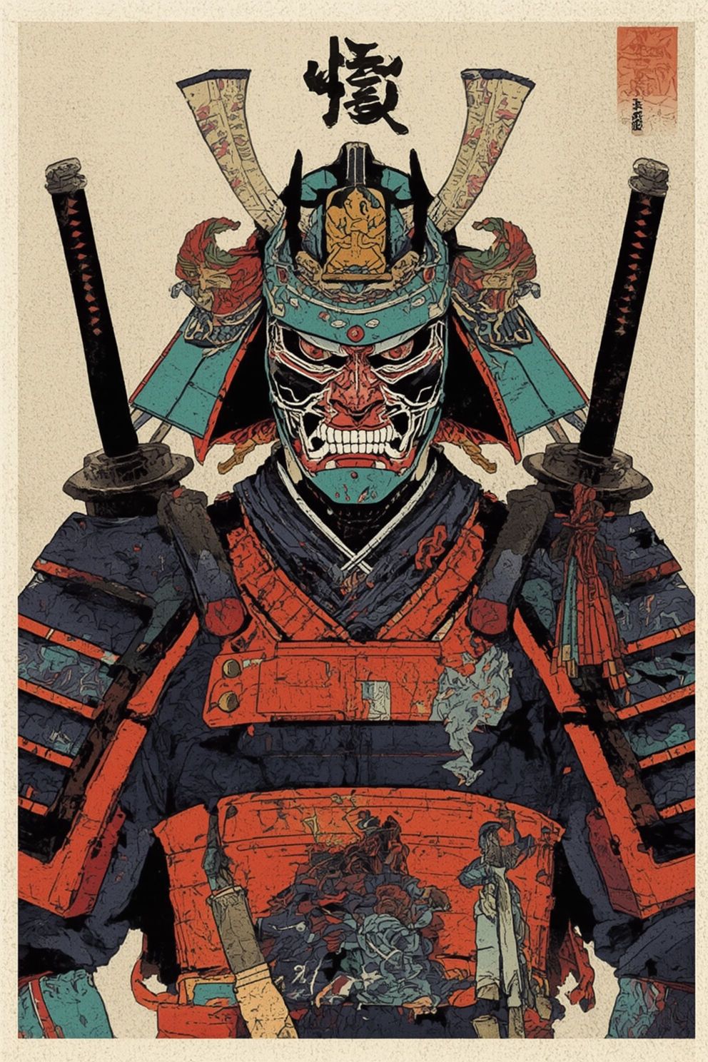 Samurai Warrior Art Print