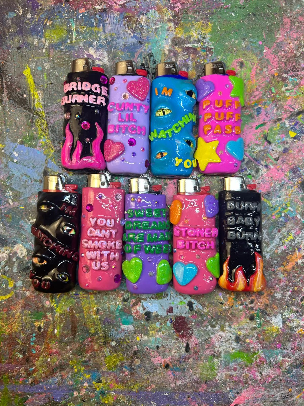 Decorative Polymer Clay Lighters