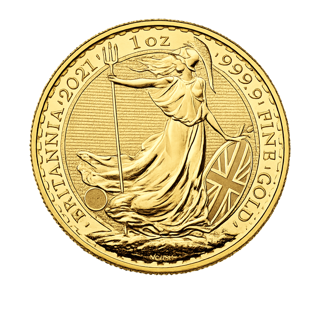 Moneda de oro Britannia 2021
