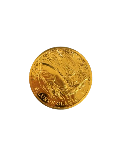 Moneda de oro Silurus Glanis