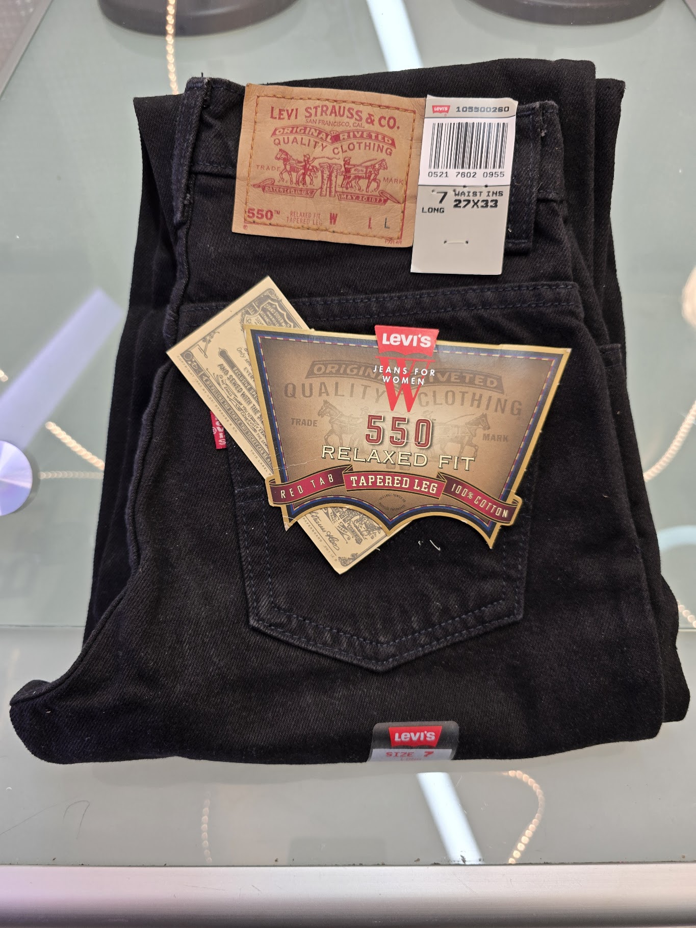 Levi's 550 Black Jeans