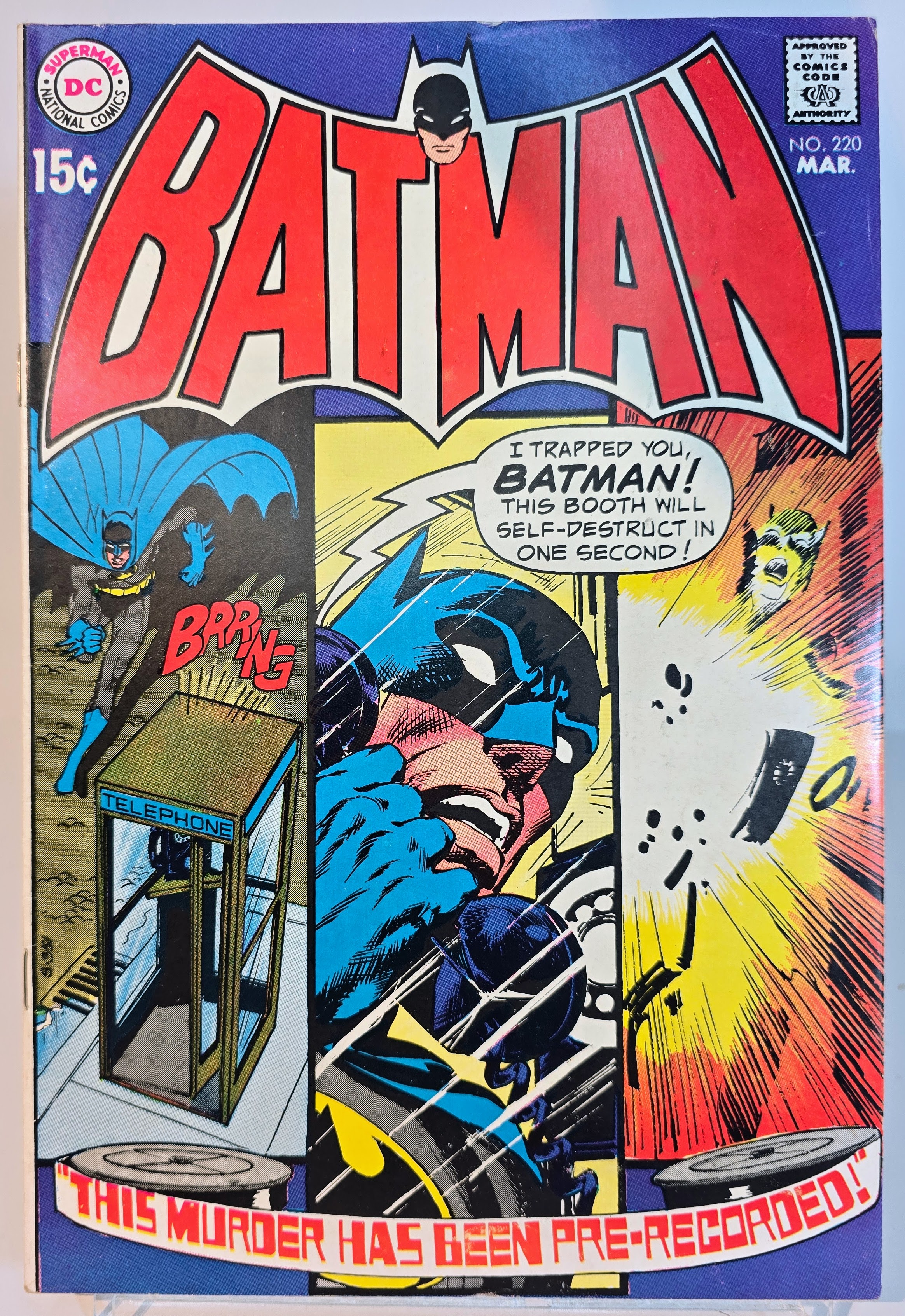 Batman #220 (1970) - Neal Adams Art - High Eye Appeal