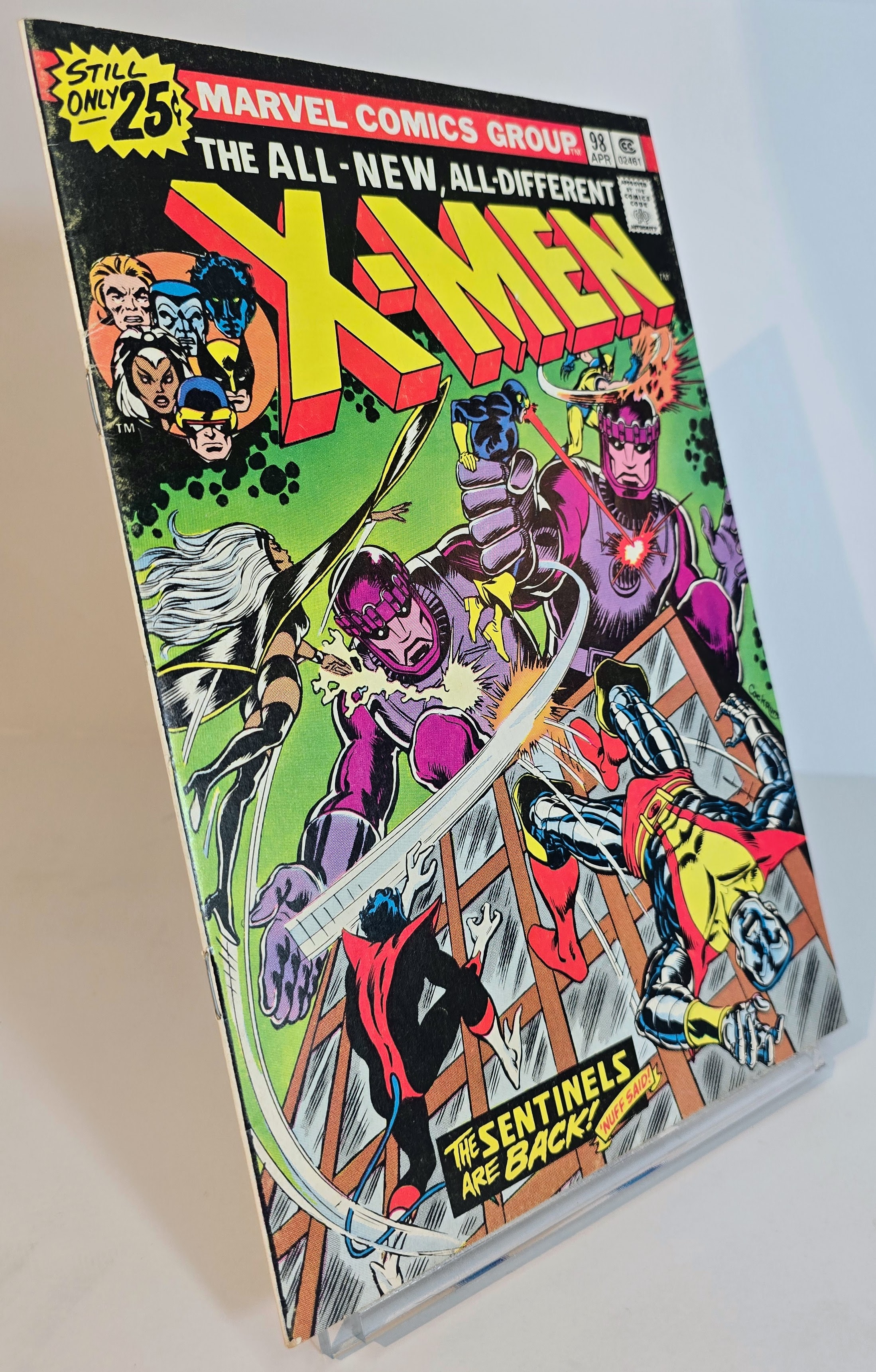 X-Men #98 (1976) - Sentinels Return - Vivid Colors & Solid Spine