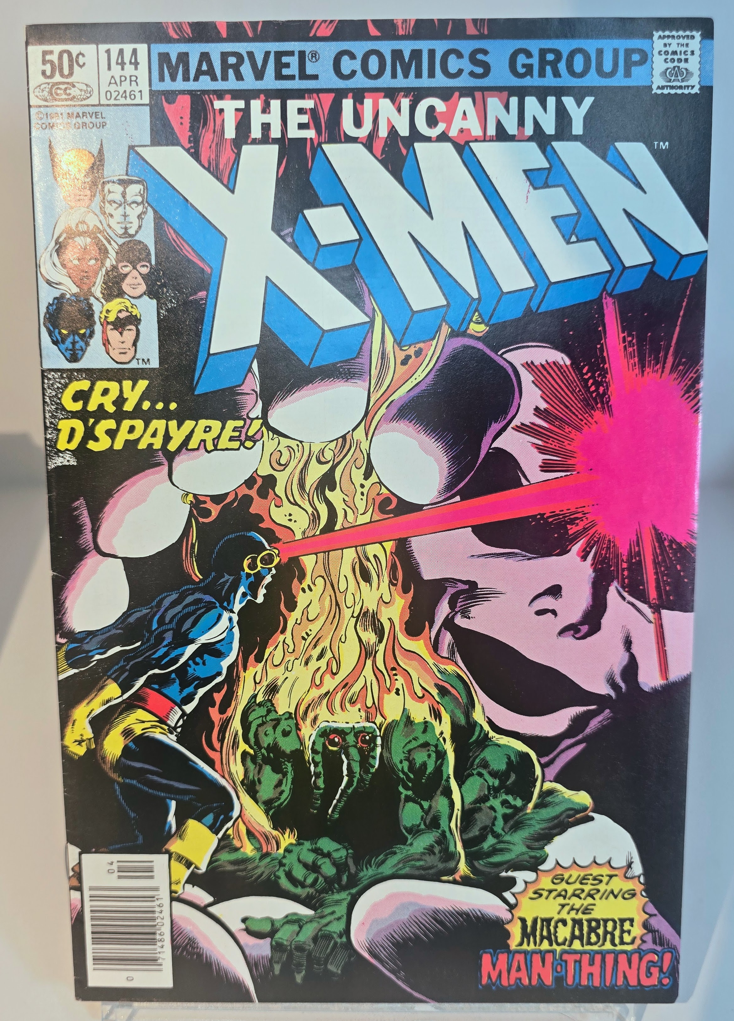The Uncanny X-Men #144 (1981) - 1st D'Spayre - Cyclops vs. Man-Thing