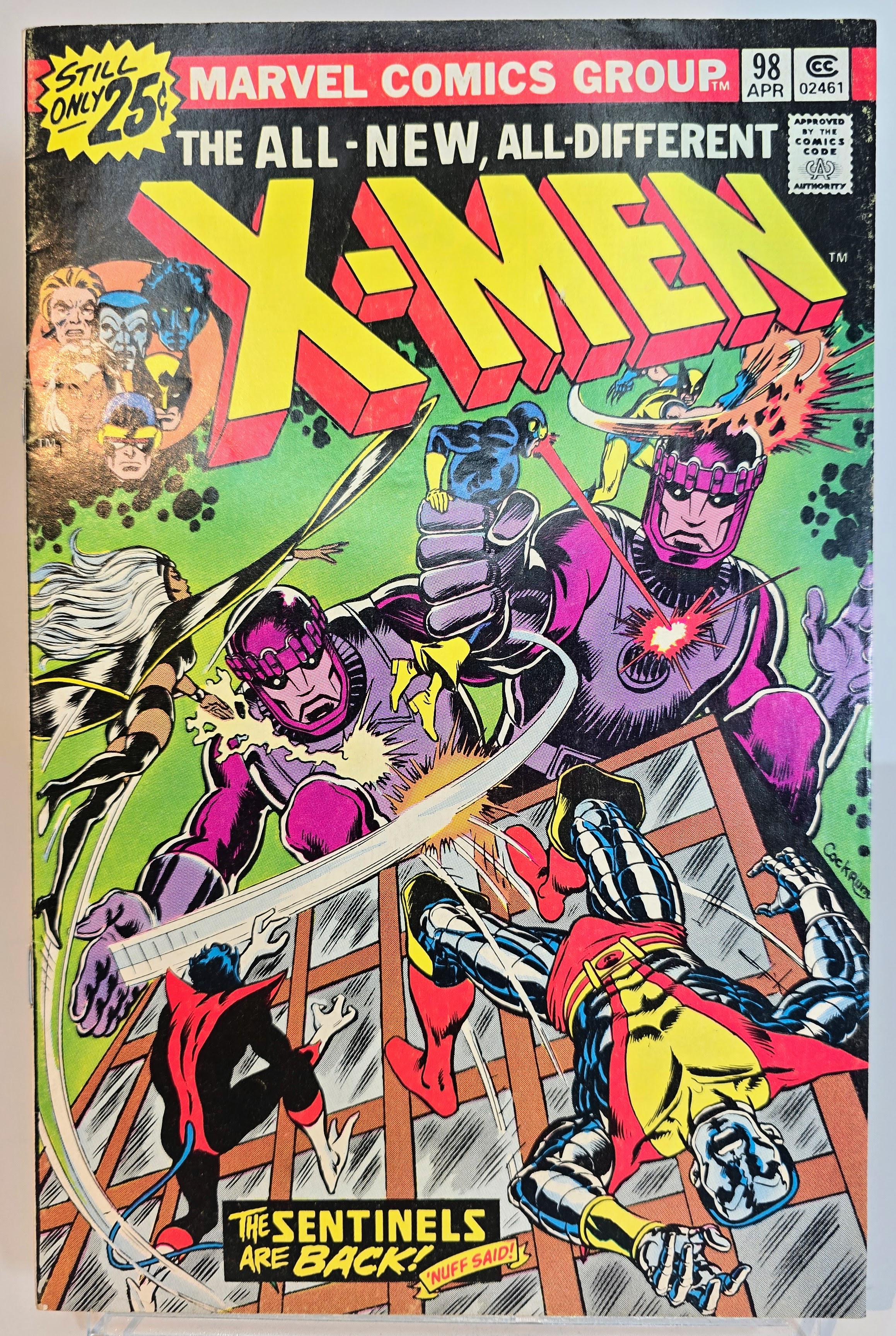 X-Men #98 (1976) - Sentinels Return - Vivid Colors & Solid Spine