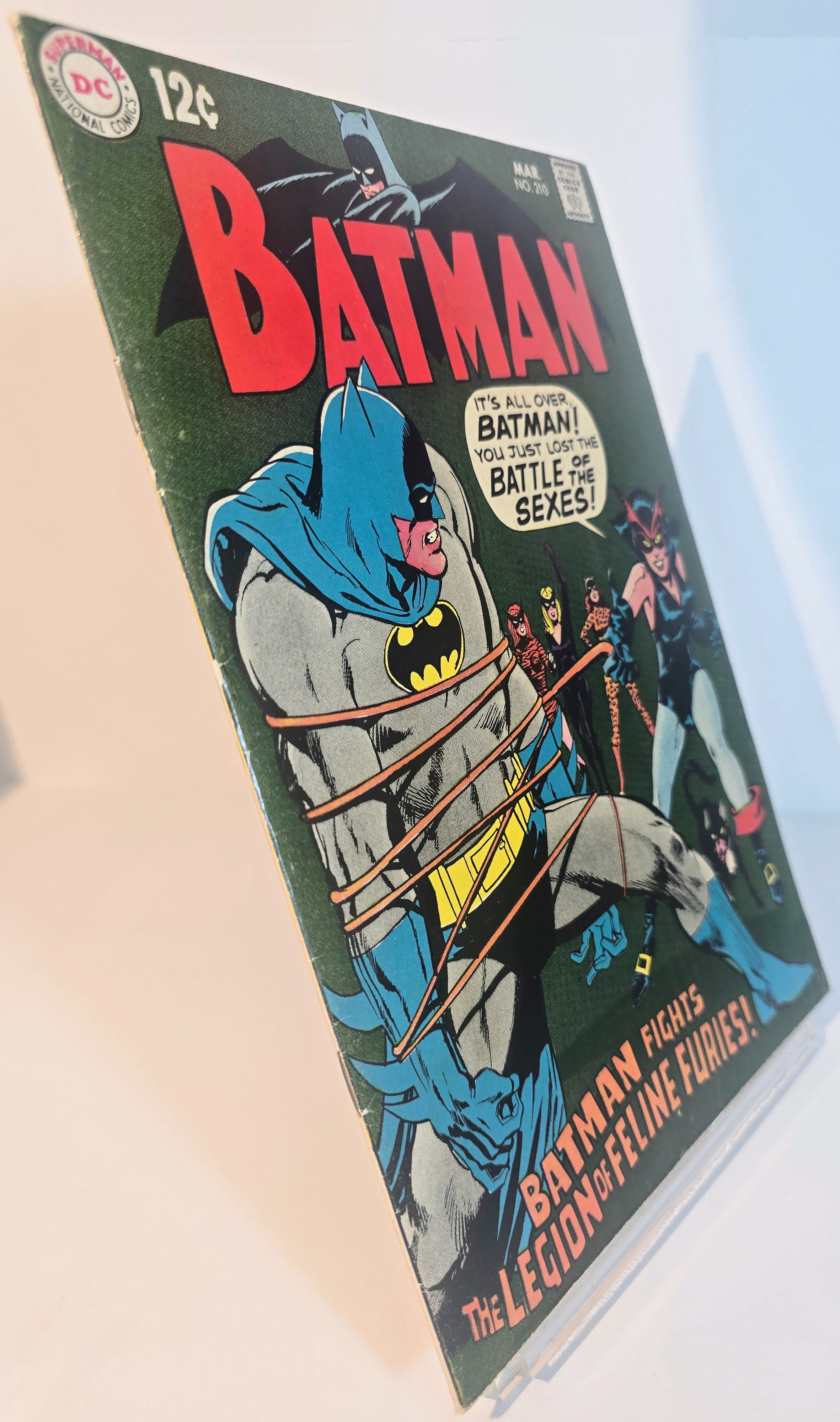 Batman #210 (1969) - Neal Adams Catwoman Key - Strong Spine - VF Candidate