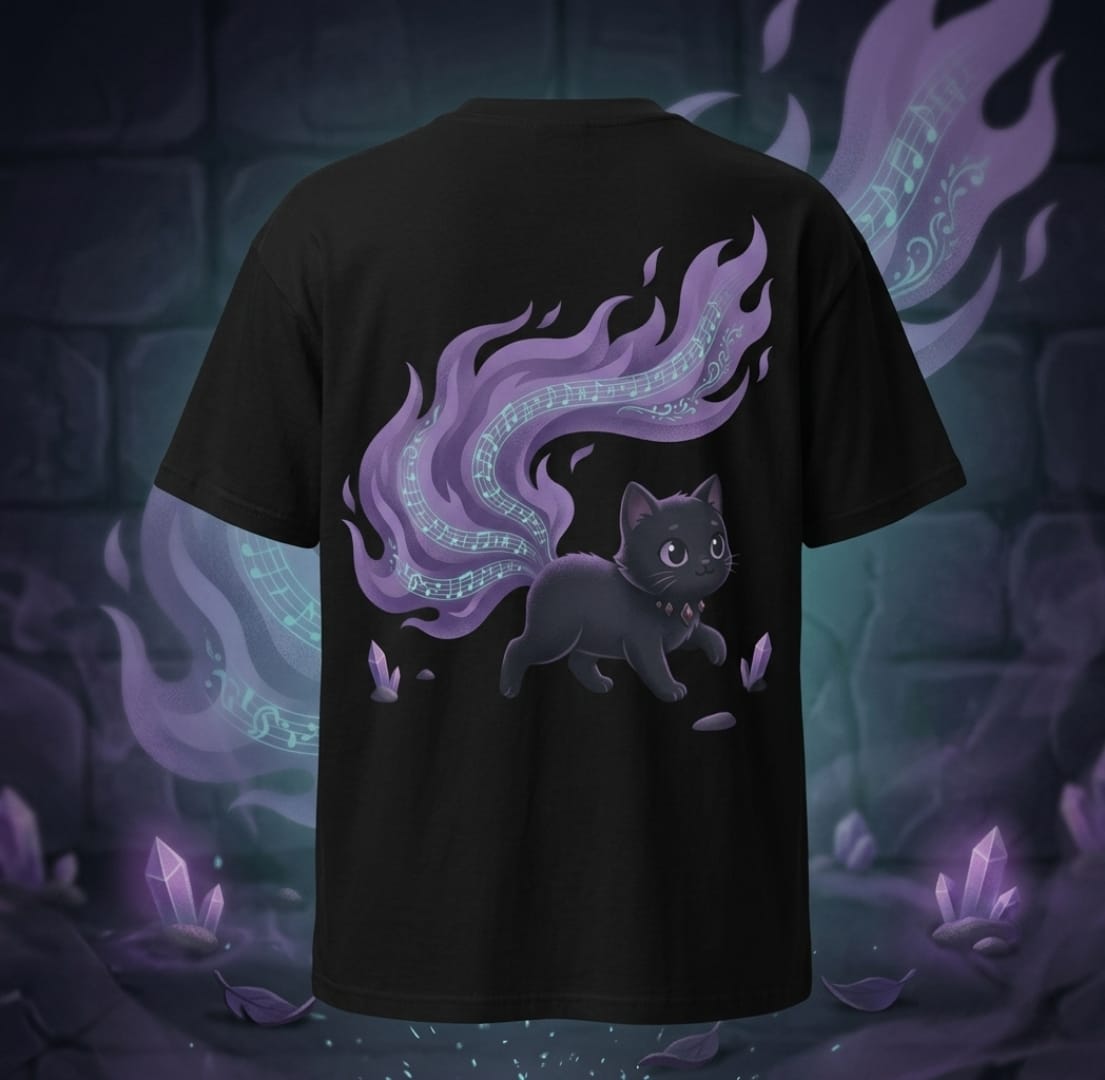 Mystical Cat Graphic T-Shirt