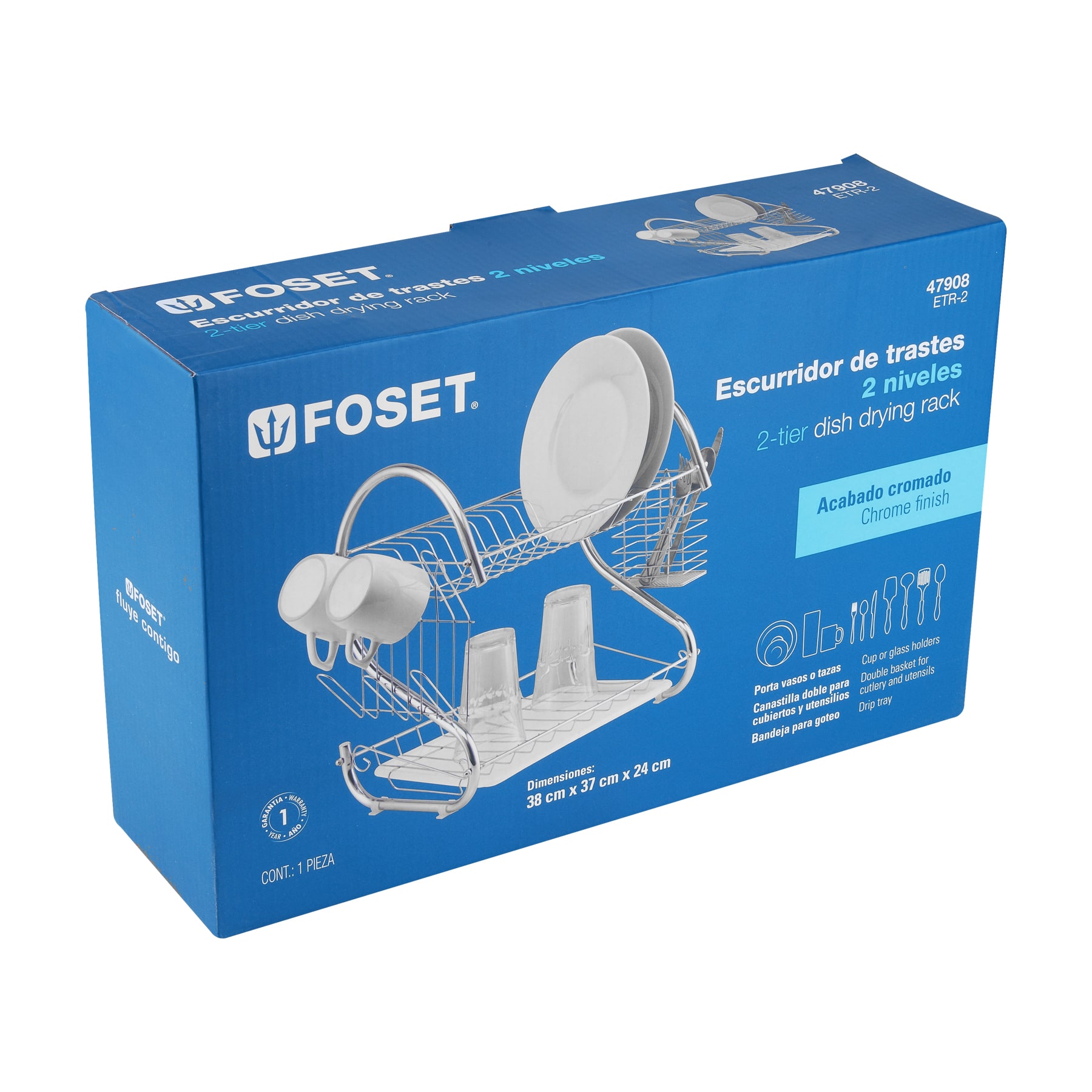 Escurridor de trastes 2 niveles 47908