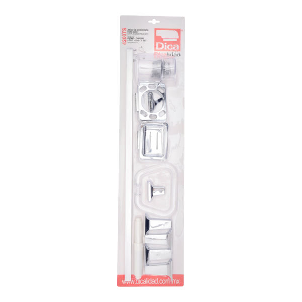 Juego de accesorios de baño cromados 1161886