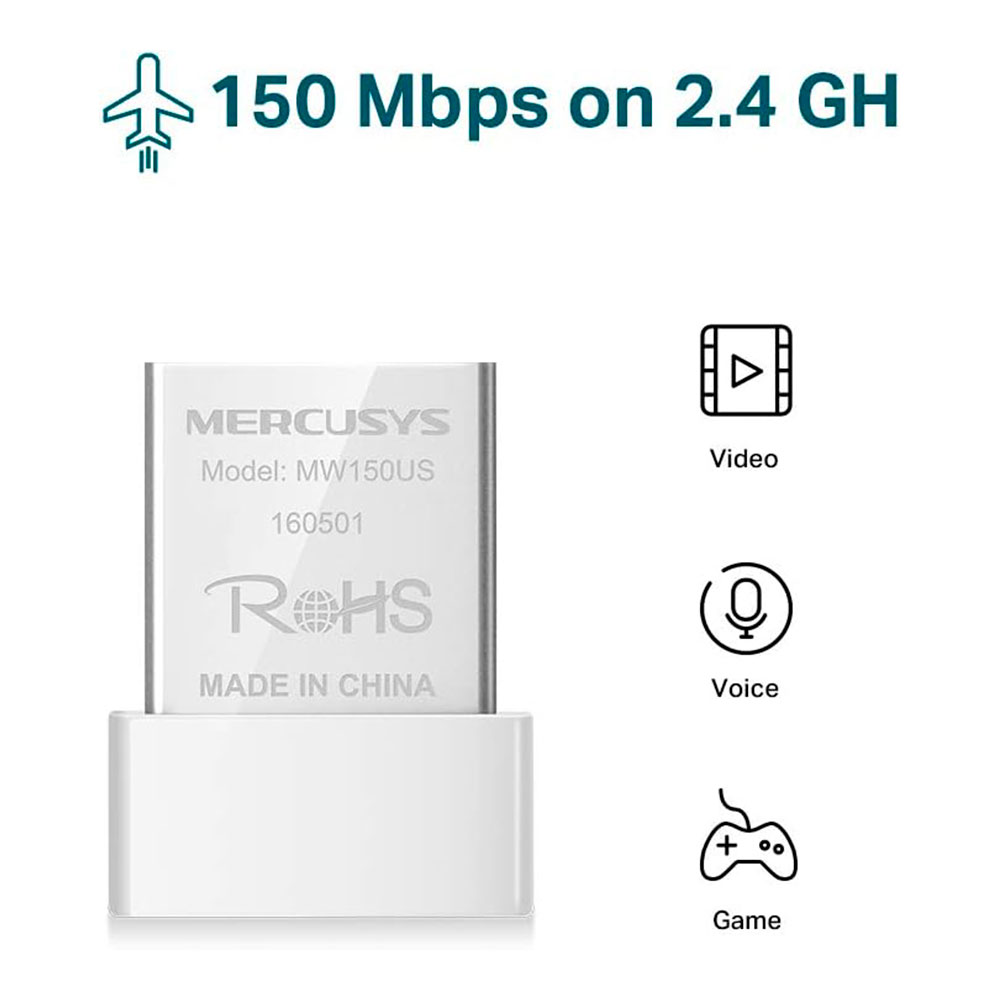 Adaptador USB Nano Inalámbrico N150