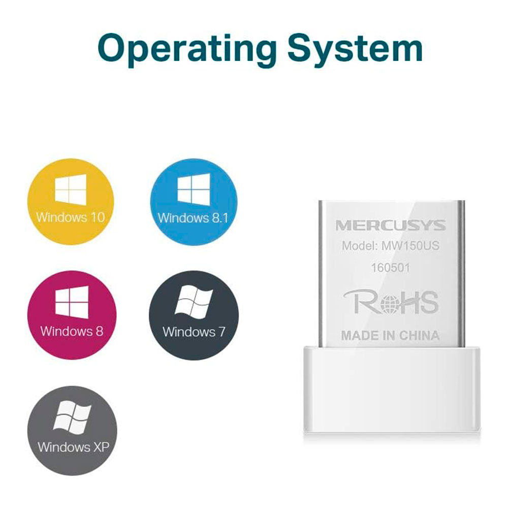 Adaptador USB Nano Inalámbrico N150
