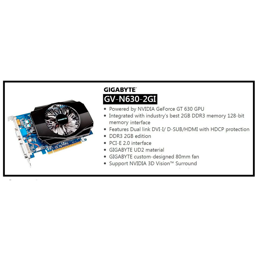 Tarjeta Grafica NVidia Geforce GT 630