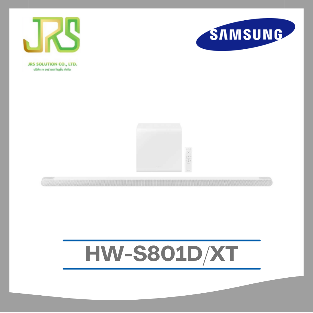 SAMSUNG Soundbar Ultra Slim DesignWHITE Model HW-S801D/XT