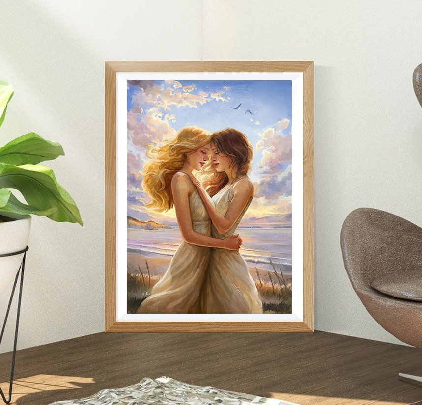 "Fated Forever" Lesbian Wall Art by Amanda Volkova